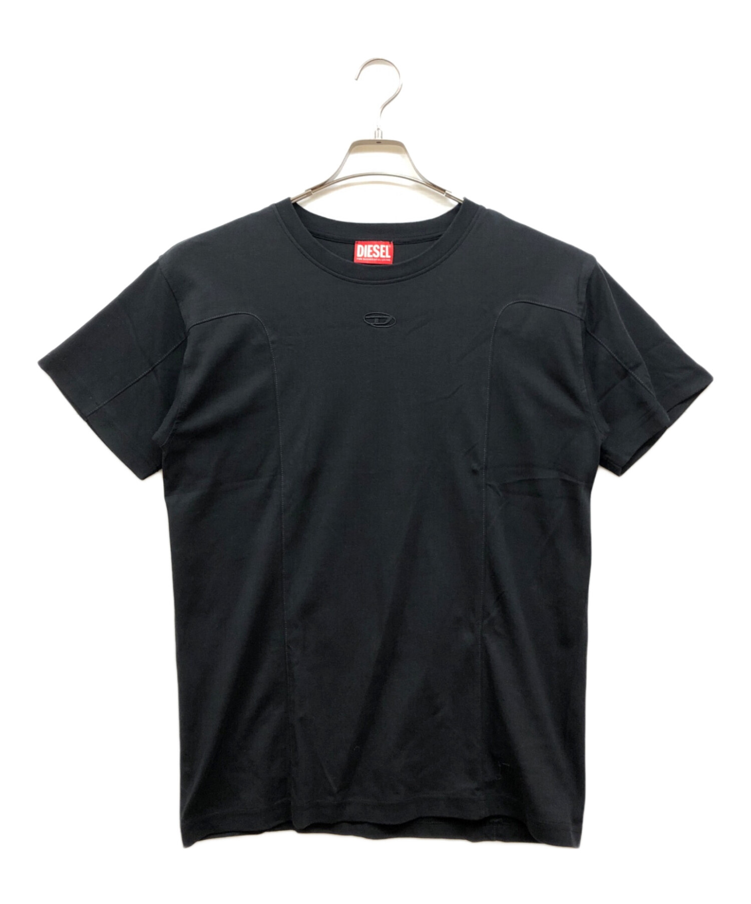 中古・古着通販】DIESEL (ディーゼル) 刺繍ロゴtシャツ ブラック 