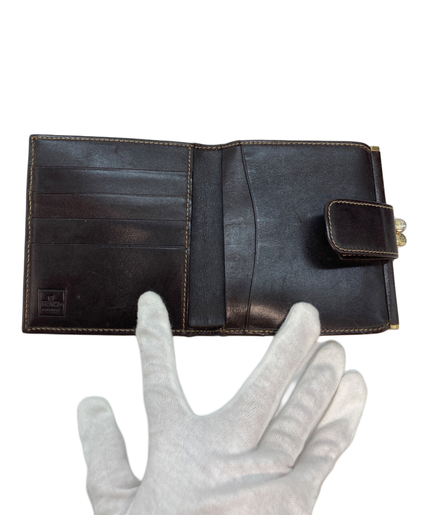 中古・古着通販】FENDI (フェンディ) ズッカ柄 がま口コンパクト