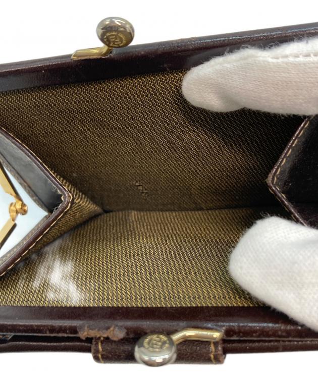 【新品未使用】FENDI　財布　ヴィンテージ 中古・古着通販】FENDI (フェンディ) ズッカ柄 がま口コンパクト