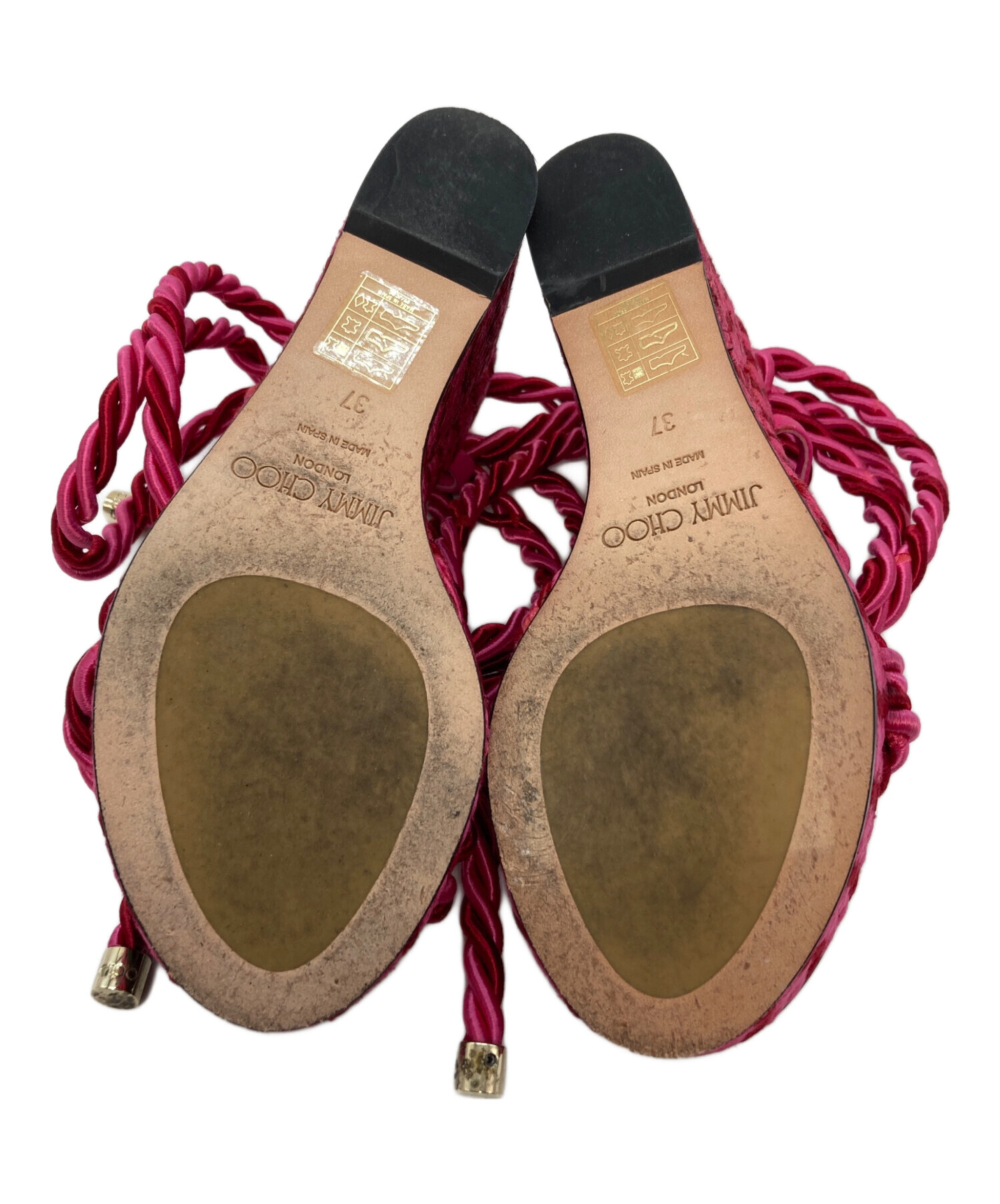 中古・古着通販】JIMMY CHOO (ジミーチュウ) ロープウェッジサンダル