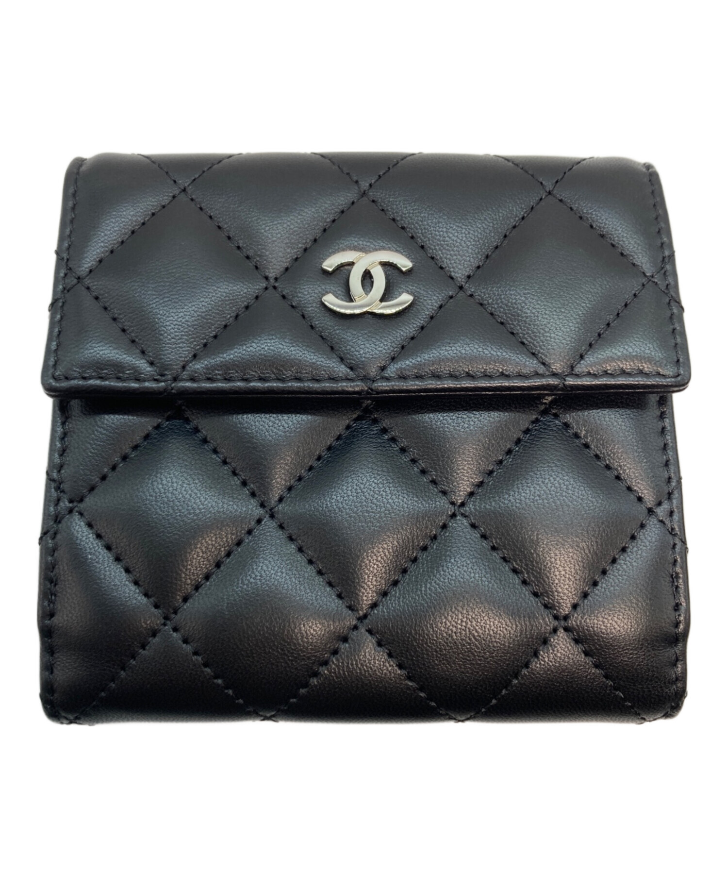 CHANEL シャネル　財布　ダブルホック 中古・古着通販】CHANEL (シャネル) マトラッセココマークダブルホック