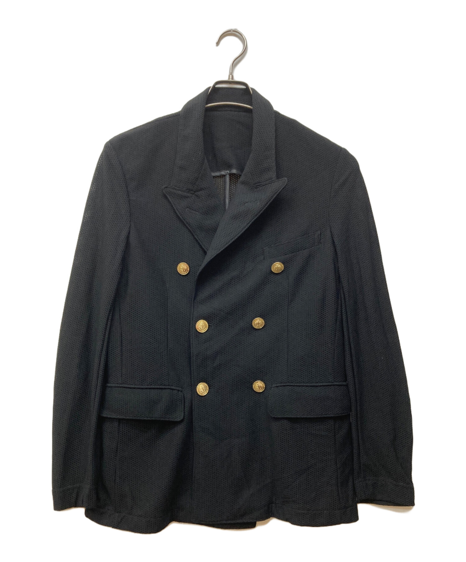 ムータ　muta メッシュ　ダブルテーラード　ストレッチ　ブラック　ジャケット ストレッチメッシュ ダブルジャケット [全3色] – muta Online Store