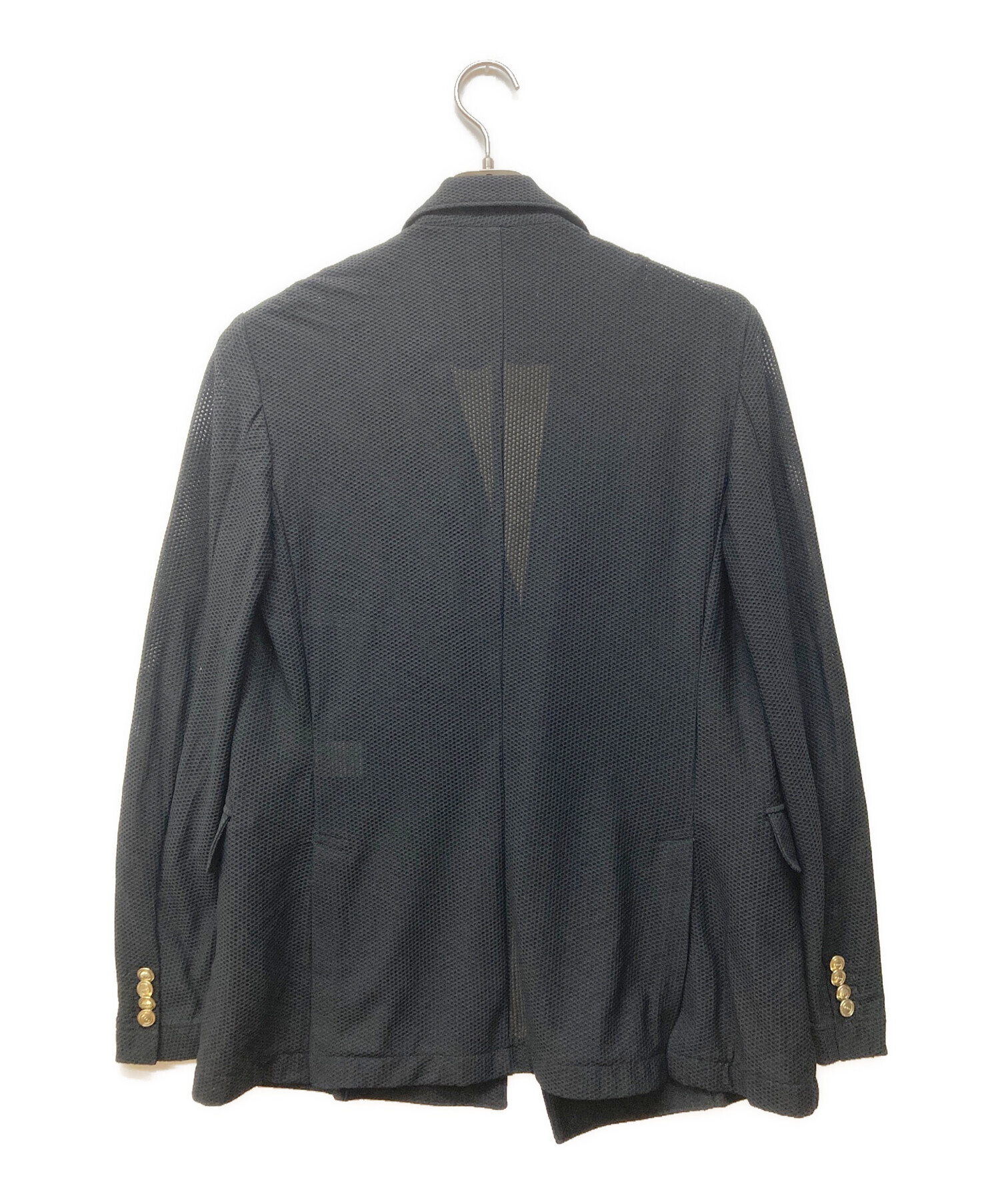 ムータ　muta メッシュ　ダブルテーラード　ストレッチ　ブラック　ジャケット ストレッチメッシュ ダブルジャケット [全3色] – muta Online Store