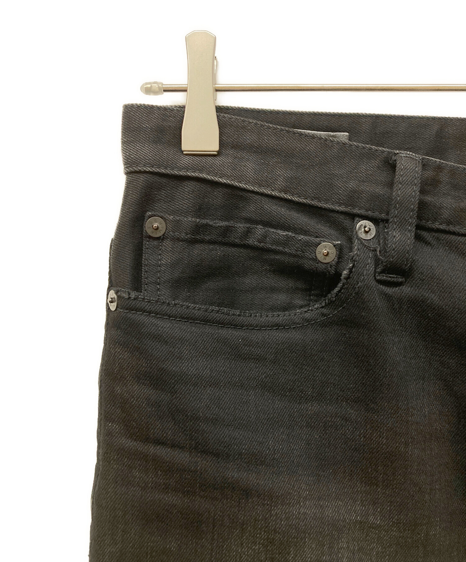 中古・古着通販】MINEDENIM (マインデニム) S.Slim STR USD ブラック