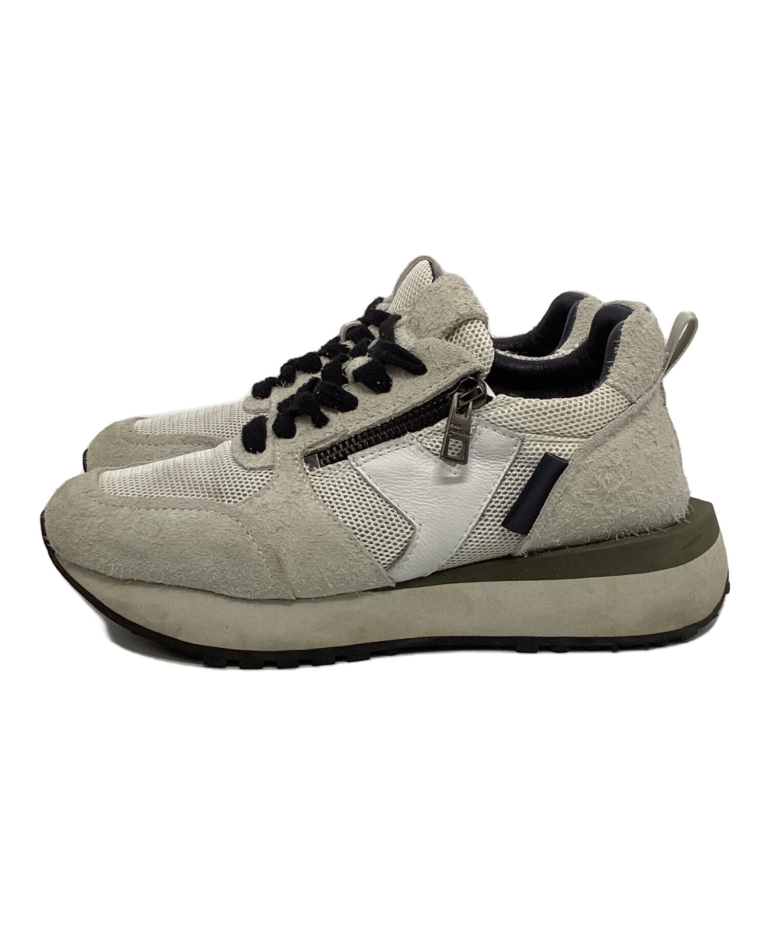 yuko imanishi+ DAN BG/WH 37size 23.5未使用 中古・古着通販】YUKO IMANISHI+ (ユウコイマニシプラス) DAN