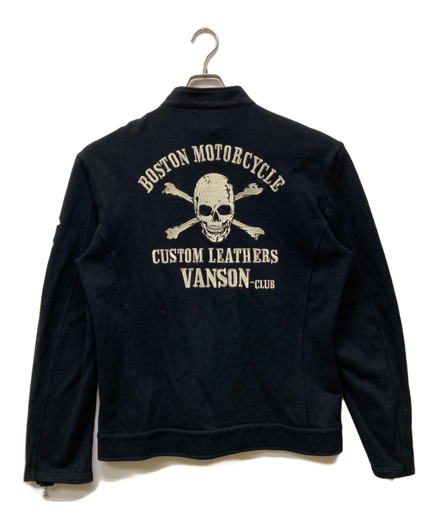 中古・古着通販】VANSON (バンソン) スウェットライダースジャケット 