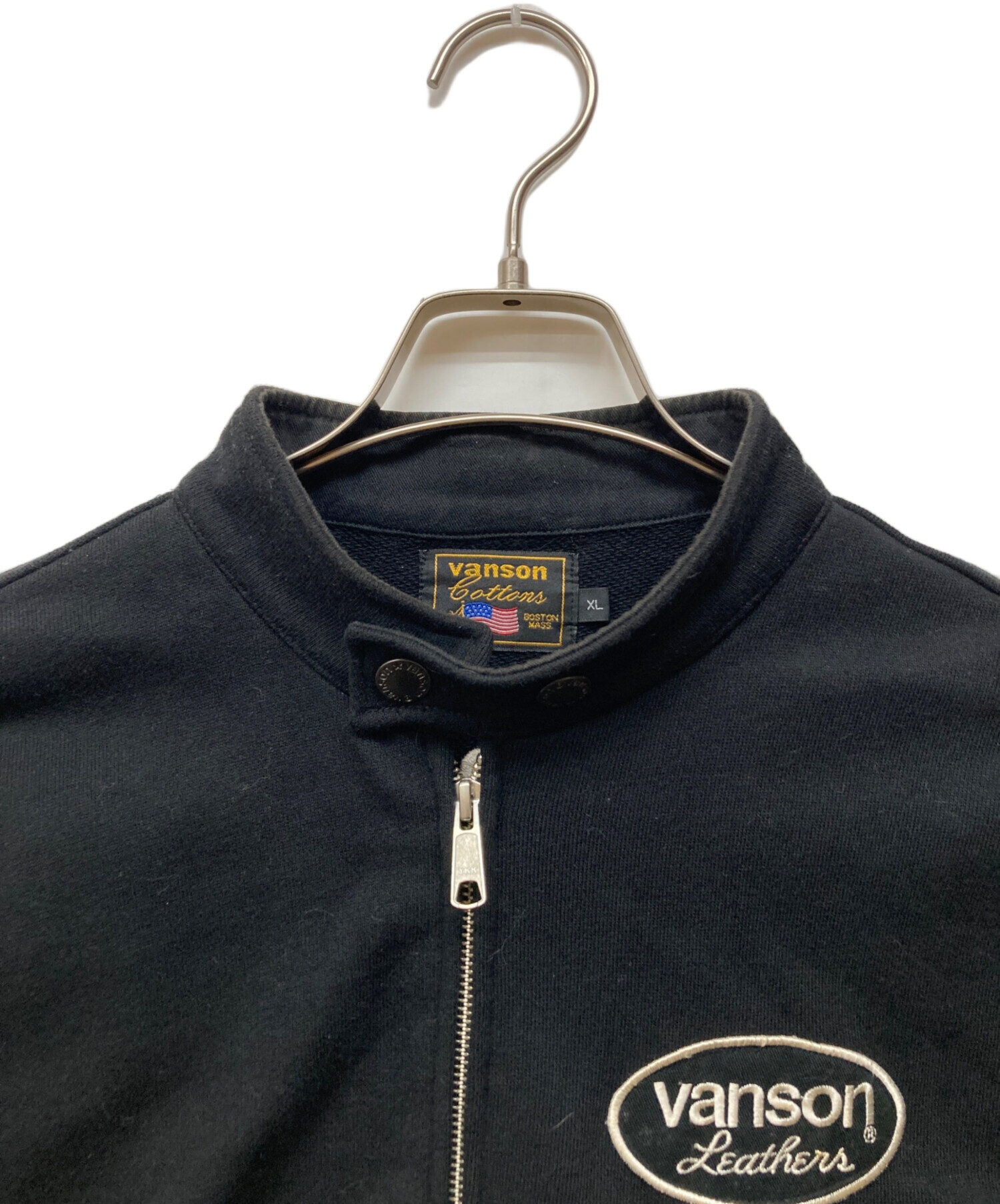 中古・古着通販】VANSON (バンソン) スウェットライダースジャケット 