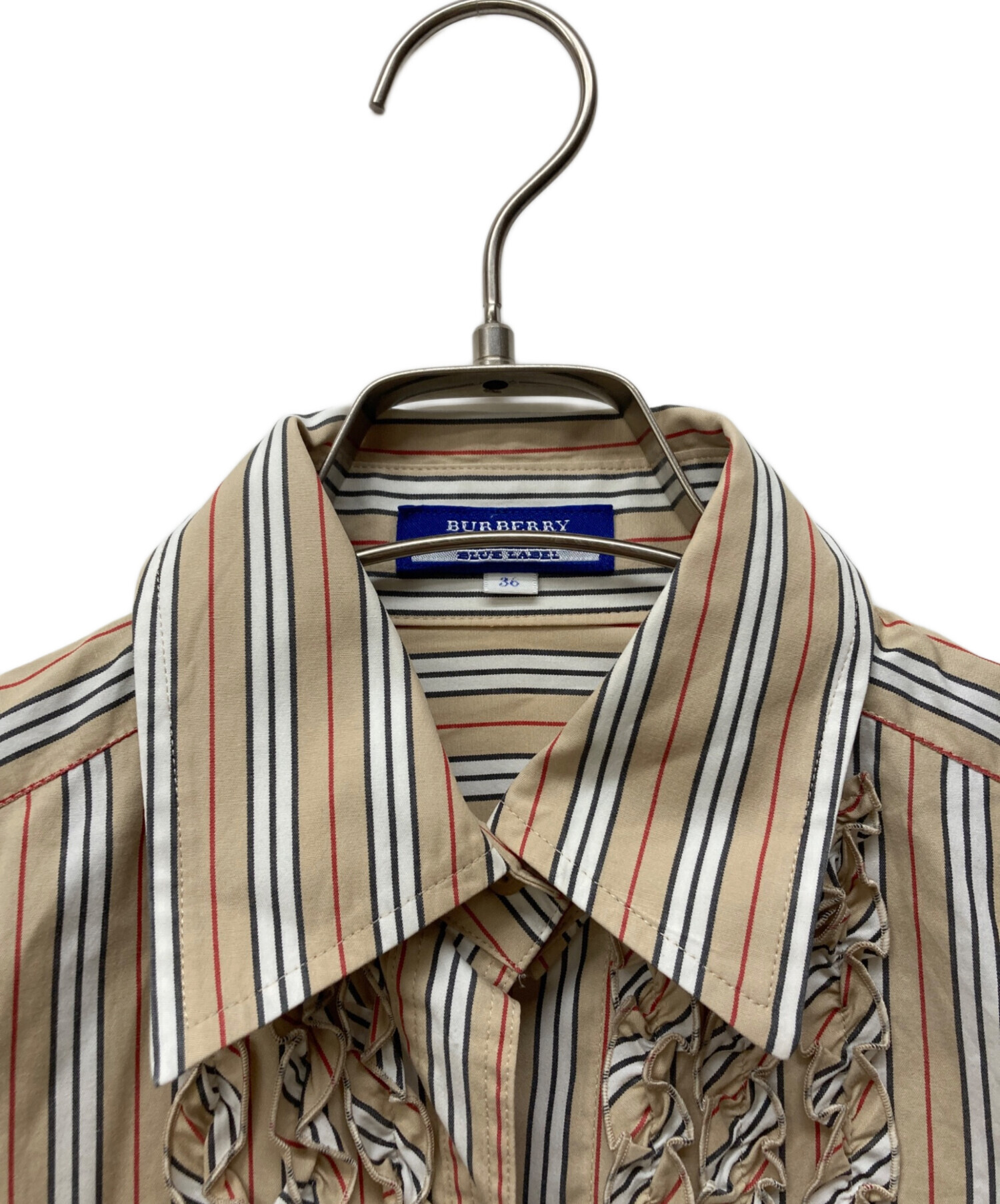 バーバリーブルーレーベル♡ストライプシャツ 中古・古着通販】BURBERRY BLUE LABEL (バーバリー ブルー レーベル