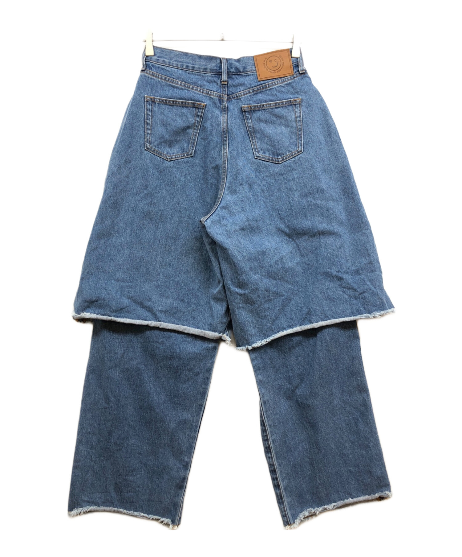中古・古着通販】WCJ (ダブルシージェイ) レイヤードデニムパンツ 中古・古着通販】WCJ (ダブルシージェイ) レイヤードデニムパンツ