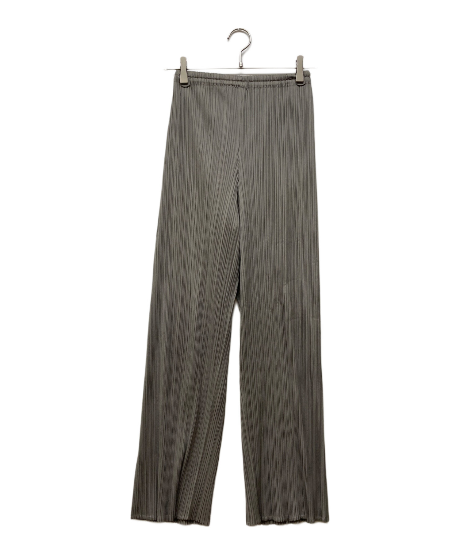 そ*う様 お値下げ　PLEATS PLEASE グレー ワイドパンツ 中古・古着通販】PLEATS PLEASE (プリーツプリーズ) プリーツイージー