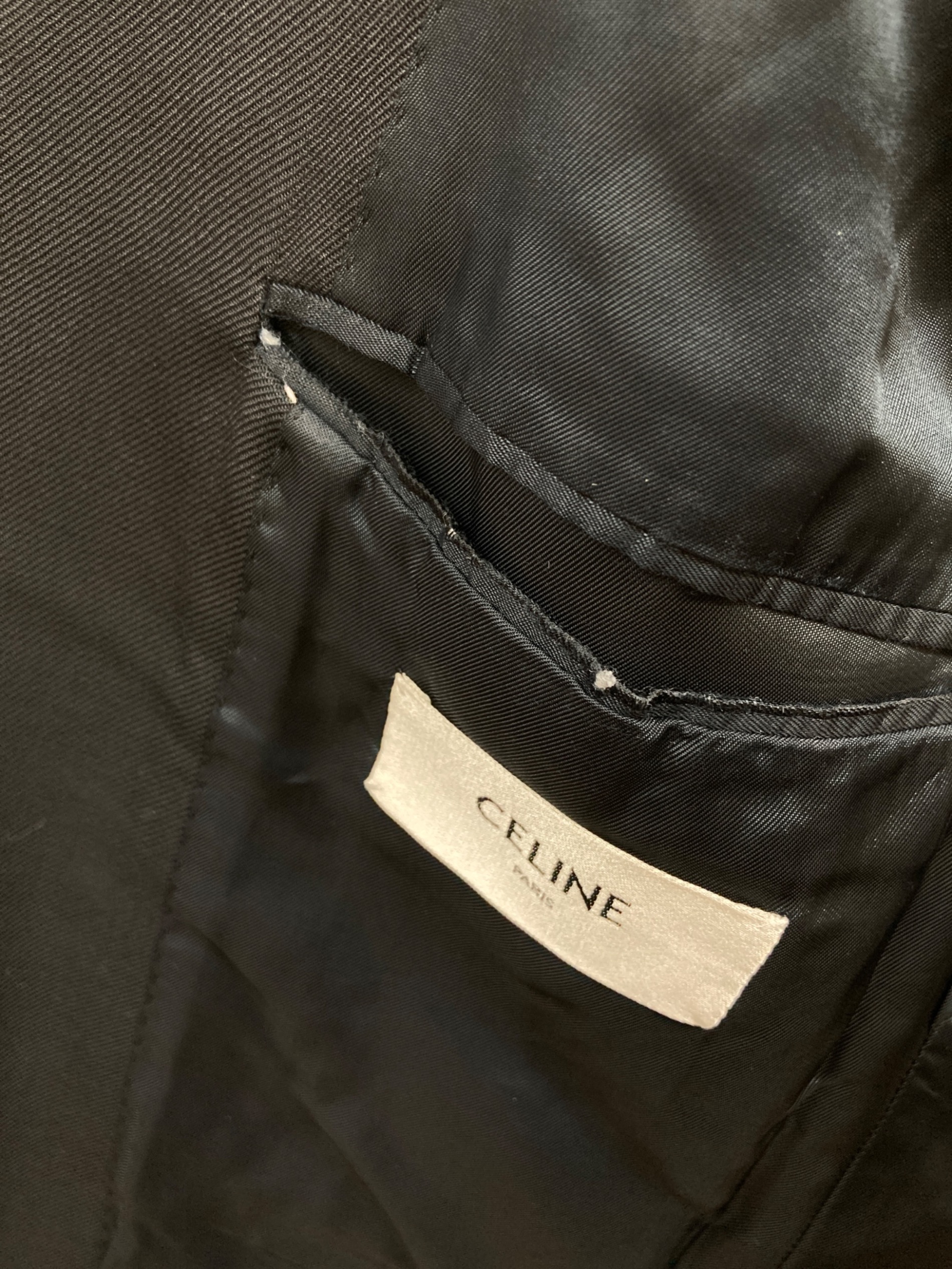 中古・古着通販】CELINE (セリーヌ) テーラードジャケット ブラック
