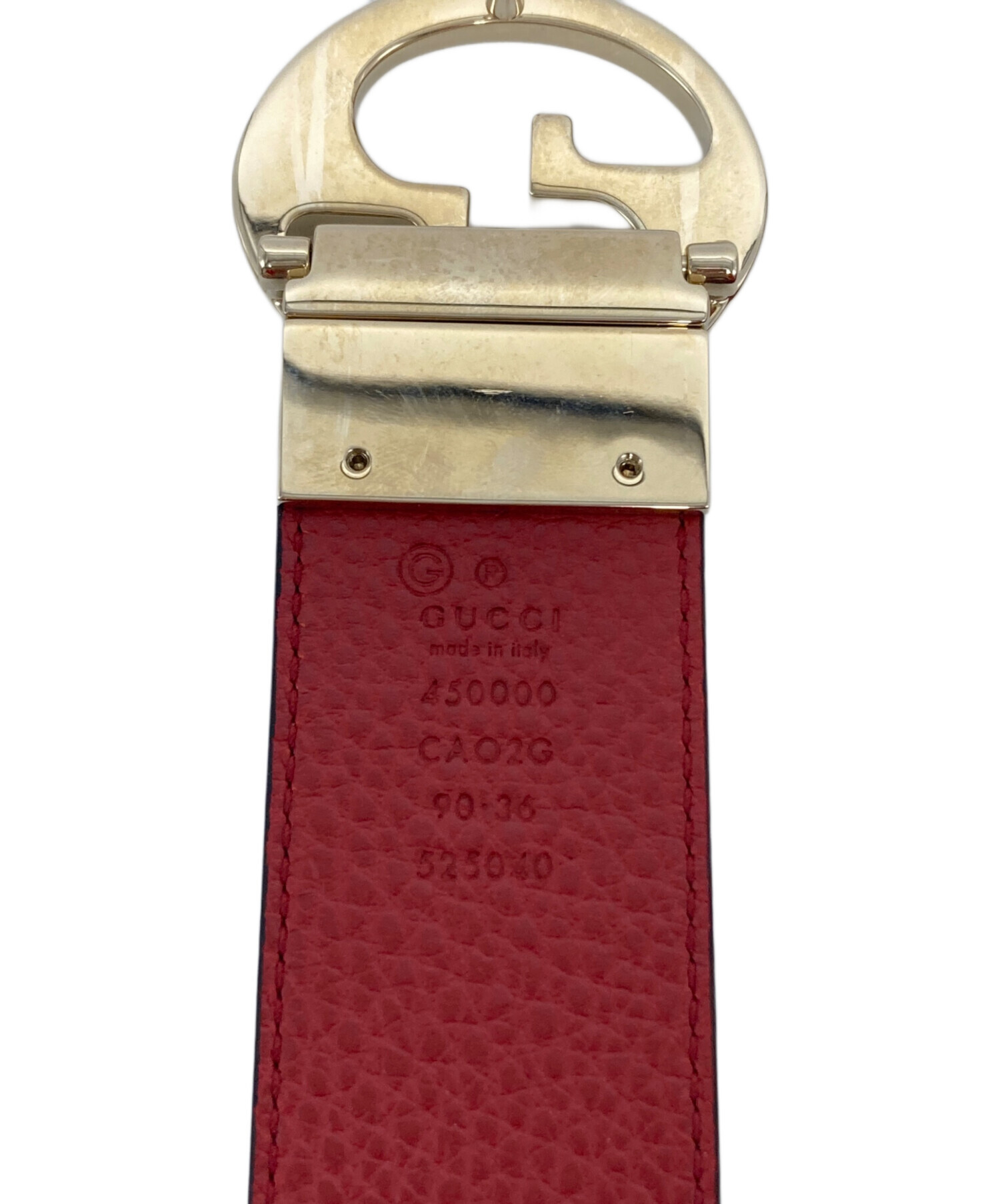 GUCCI グッチ/リバーシブルレザーベルト/450000/480199/Aランク/94【中古】 GUCCI グッチ/リバーシブルレザーベルト/450000/480199/Aランク/94