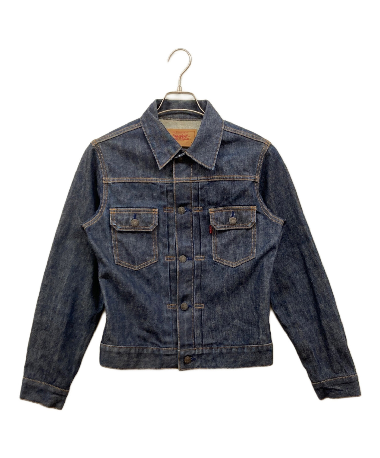Levi's 78570 日本製 濃紺 ショート丈 美品】Levi's リーバイス 78570 78570-03 日本製 00年 ジージャン S ジャケット・アウター