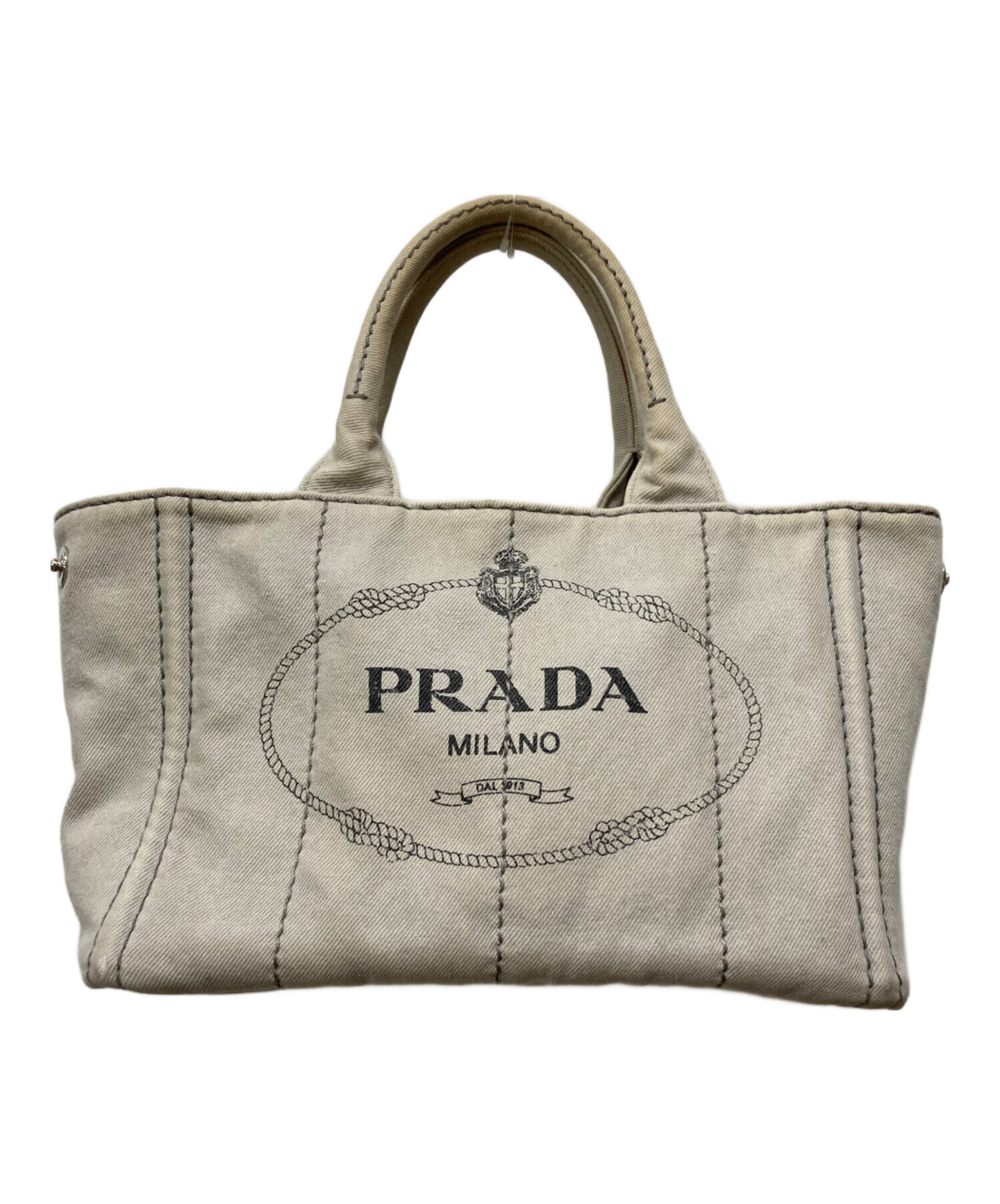 中古・古着通販】PRADA (プラダ) カナパ デニム 2WAYショルダーバッグ
