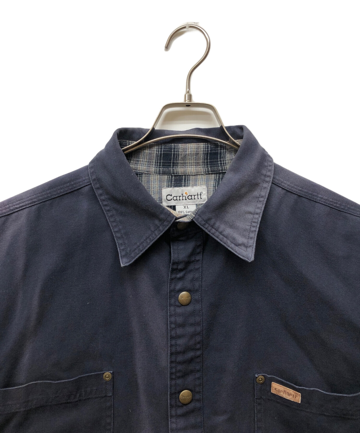 HaaT ハート カジュアルシャツ M 紺 【古着】【中古】【送料無料】 HaaT ISSEY MIYAKE ハート イッセイミヤケ 20SS TRICOT SHIRTS