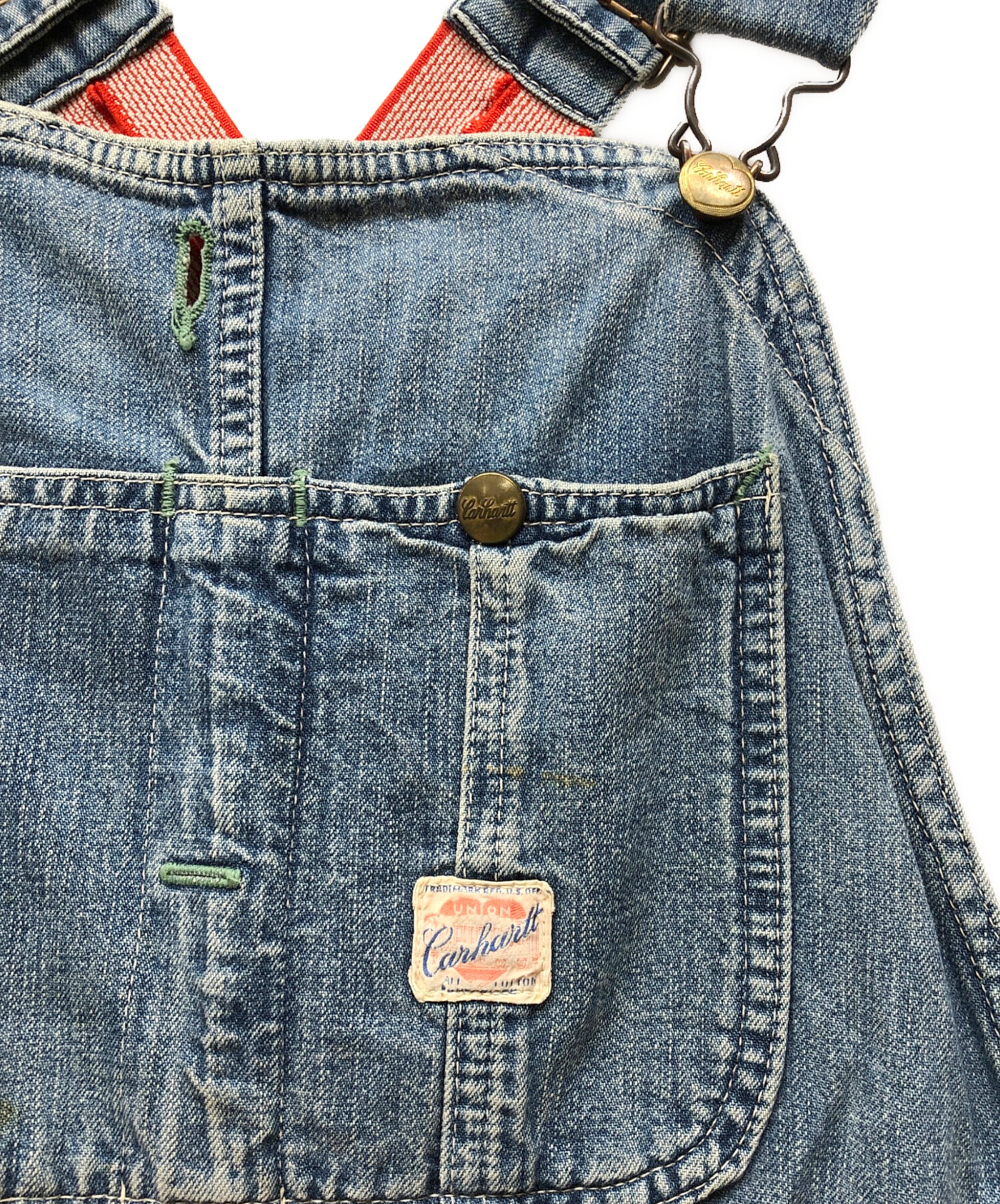 中古・古着通販】CarHartt (カーハート) 復刻デニムオーバーオール