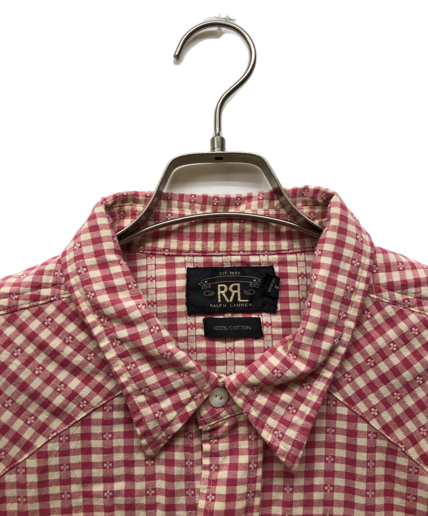 中古・古着通販】RRL (ダブルアールエル) ウエスタンシャツ レッド