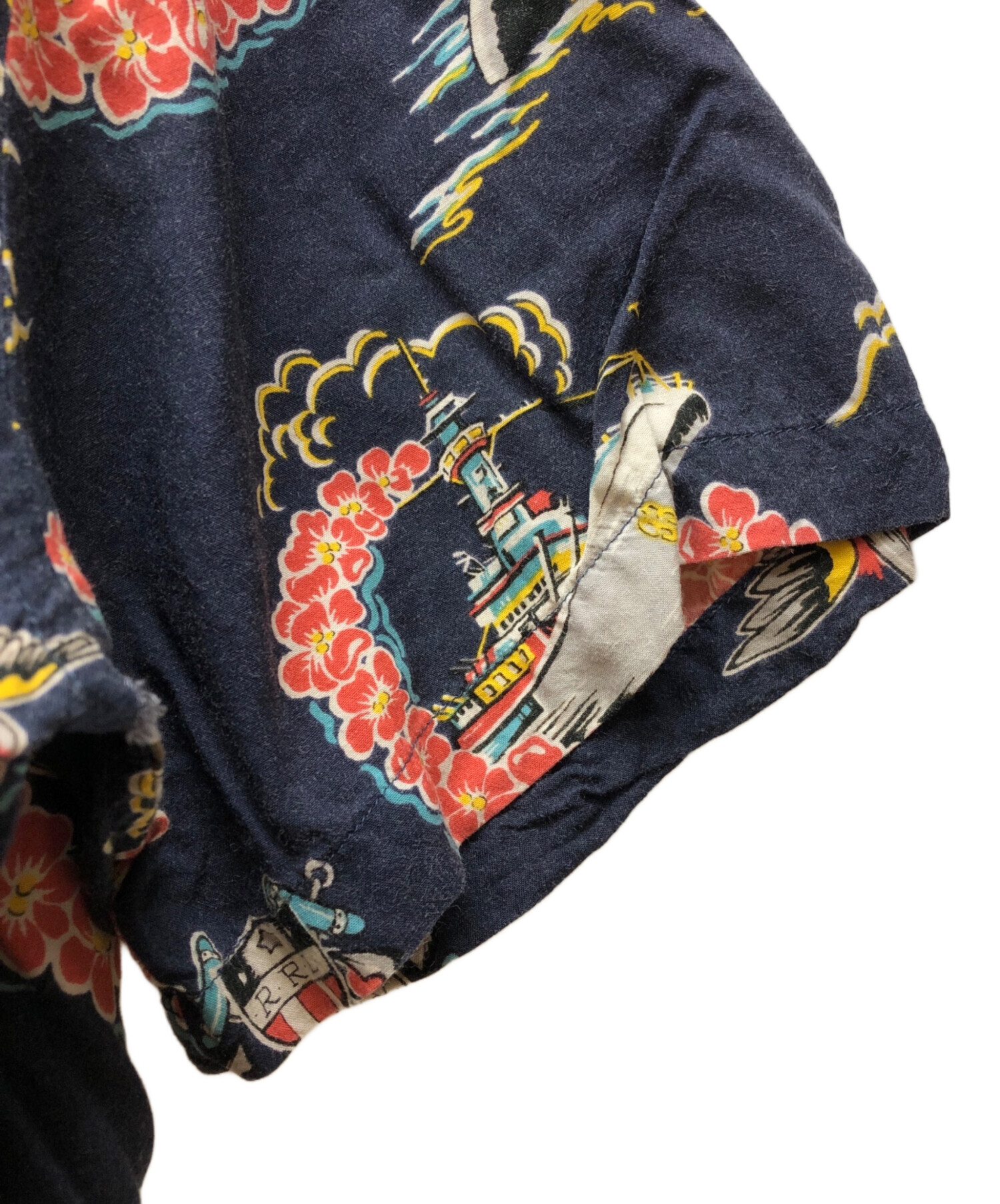 中古・古着通販】RRL (ダブルアールエル) アロハシャツ レッド