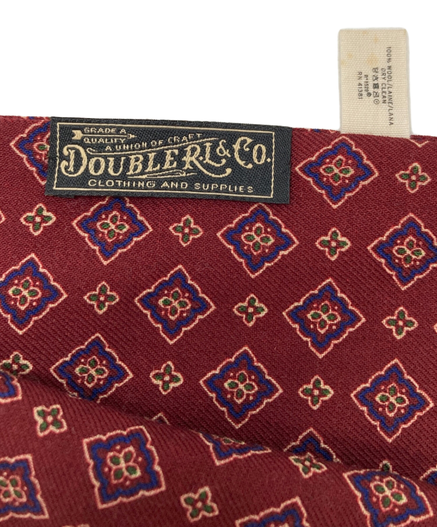中古・古着通販】RRL (ダブルアールエル) 総柄スカーフ レッド