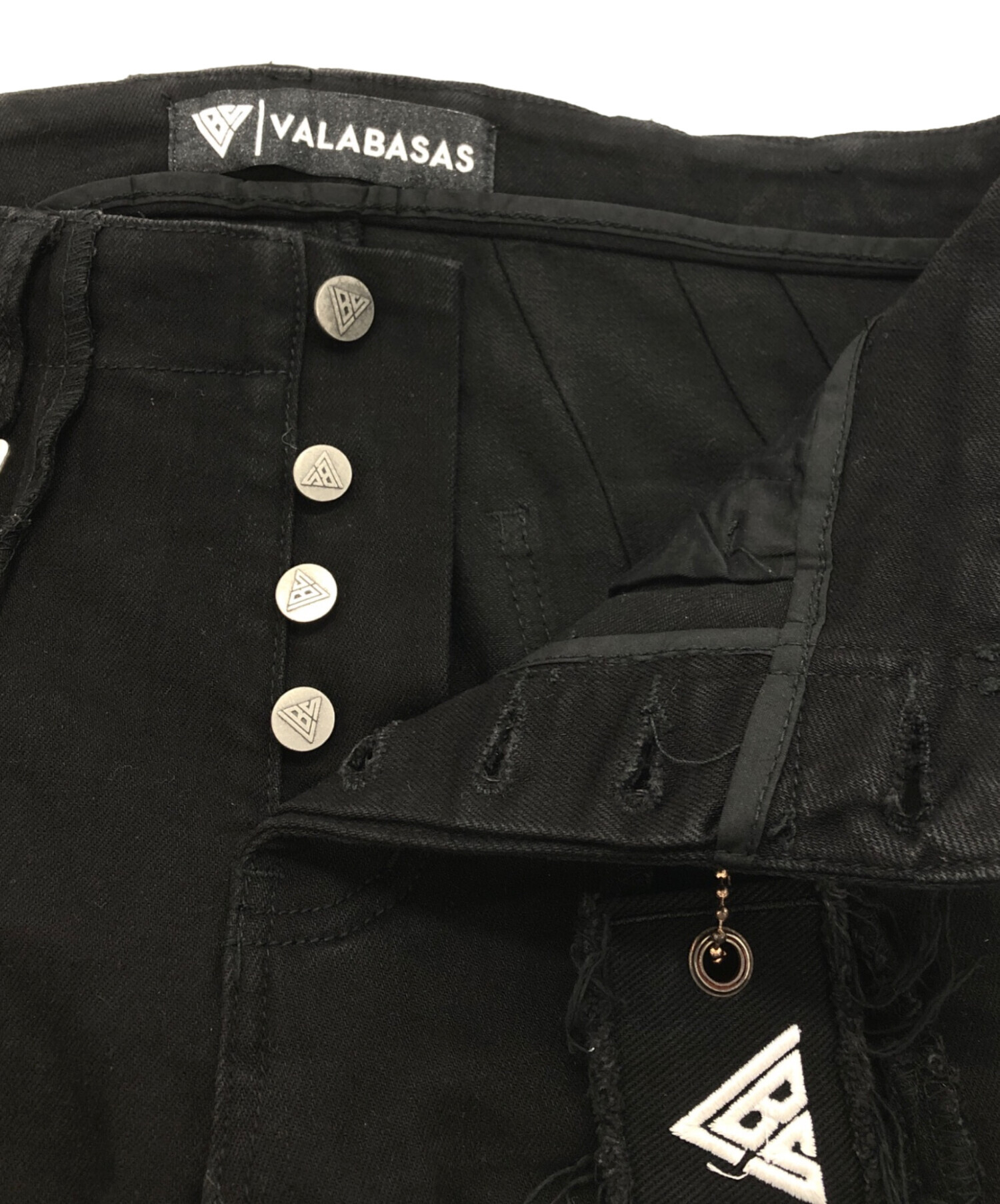 中古・古着通販】VALABASAS (バラバサス) デニムパンツ ブラック