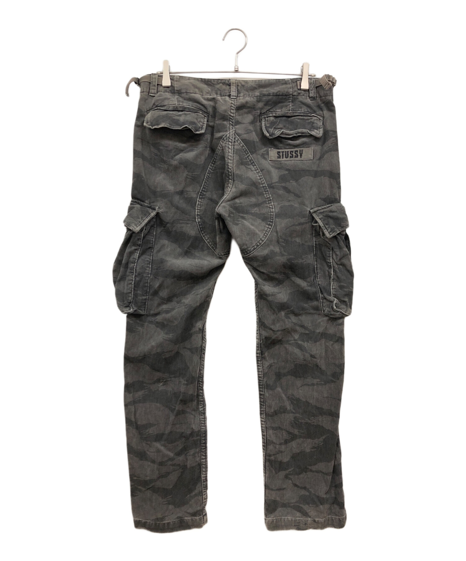 90s old stussy カーゴパンツ 希少 古着】stussy カーゴパンツ グレー カーゴパンツ STUSSY グレー