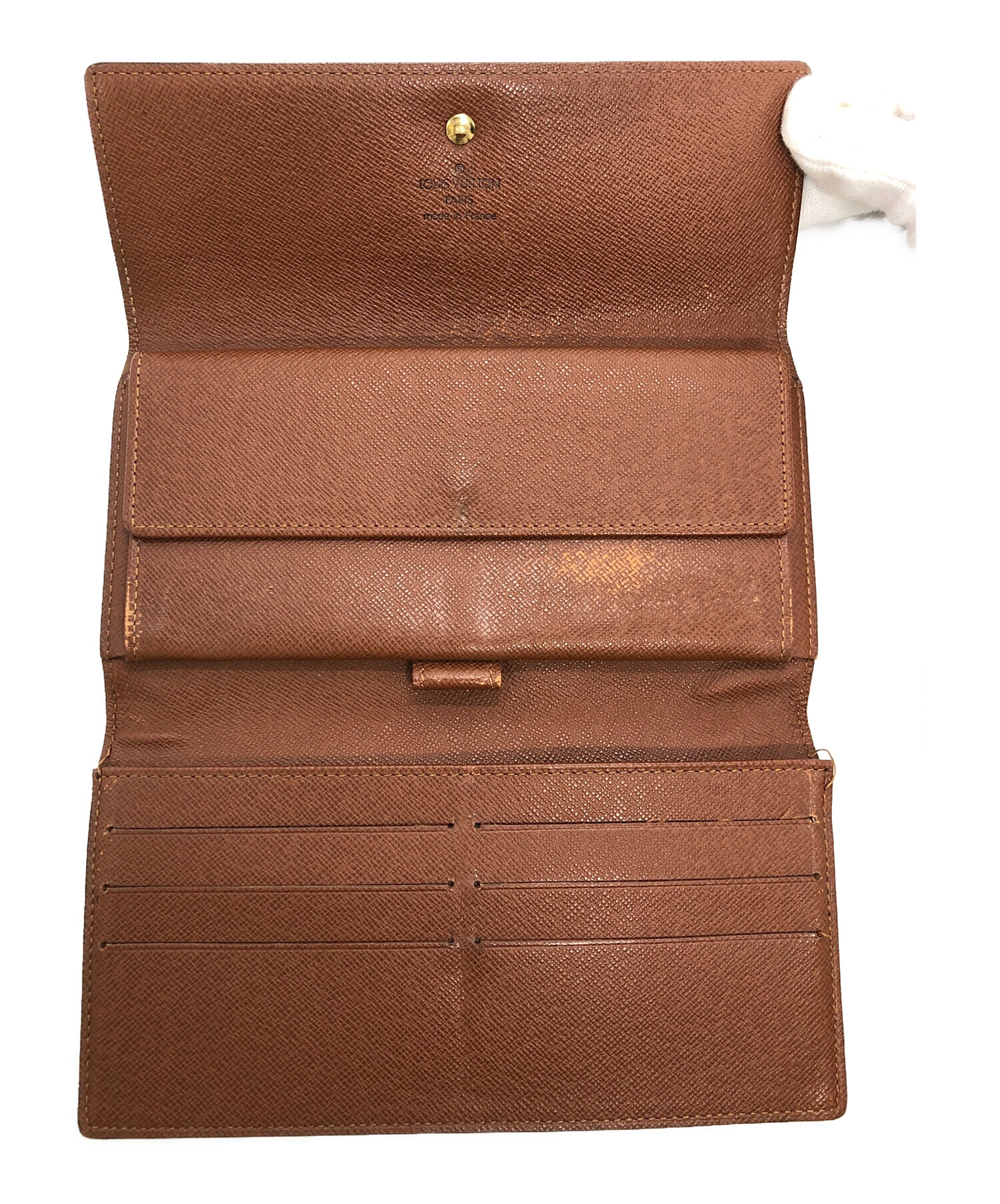 LOUIS VUITTON ルイ・ヴィトン/ポルトフォイユ・インターナショナル/ダミエ・エベヌ/N61217/TH1***/ABランク/63【中古】 中古・古着通販】LOUIS VUITTON (ルイ ヴィトン) 長財布 / ダミエ