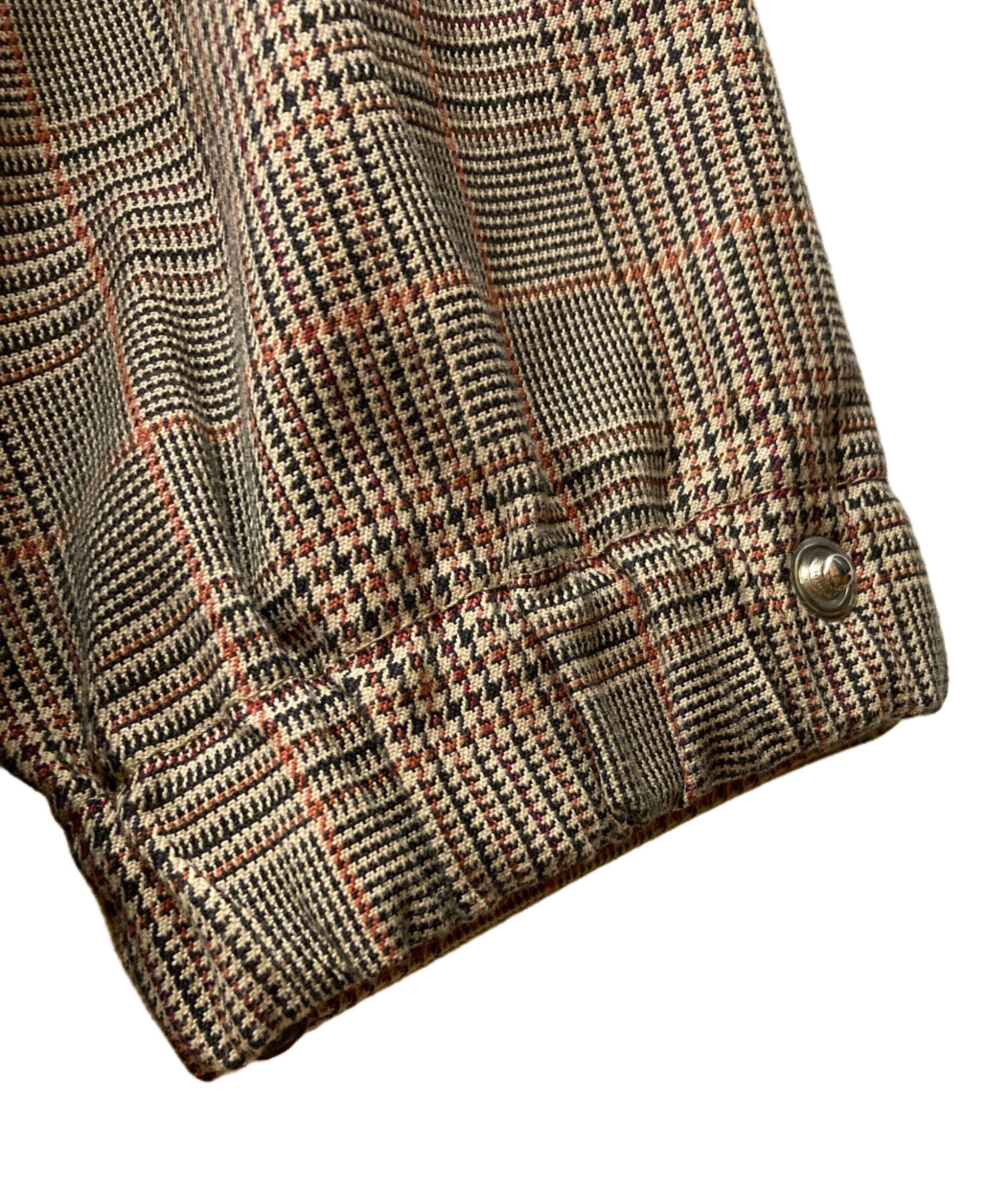 中古・古着通販】sacai (サカイ) CHECKED PANELLED JACKET ベージュ