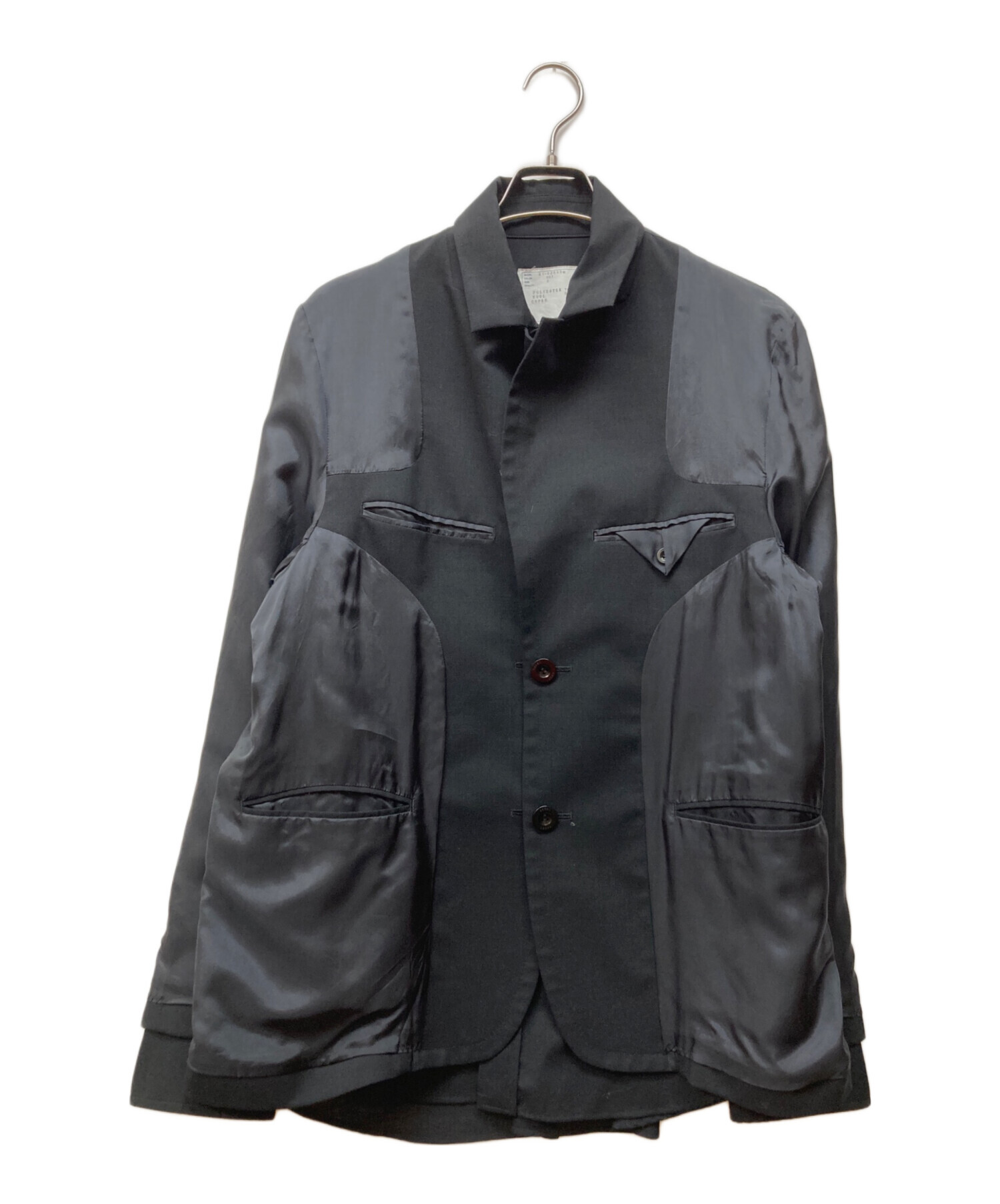 中古・古着通販】sacai (サカイ) SUITING JACKET ブラック サイズ:2 