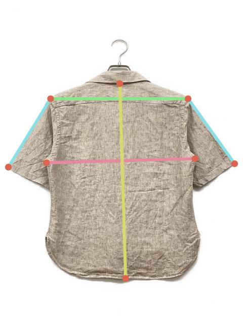 中古・古着通販】ORIAN (オリアン) リネン サファリシャツ ベージュ