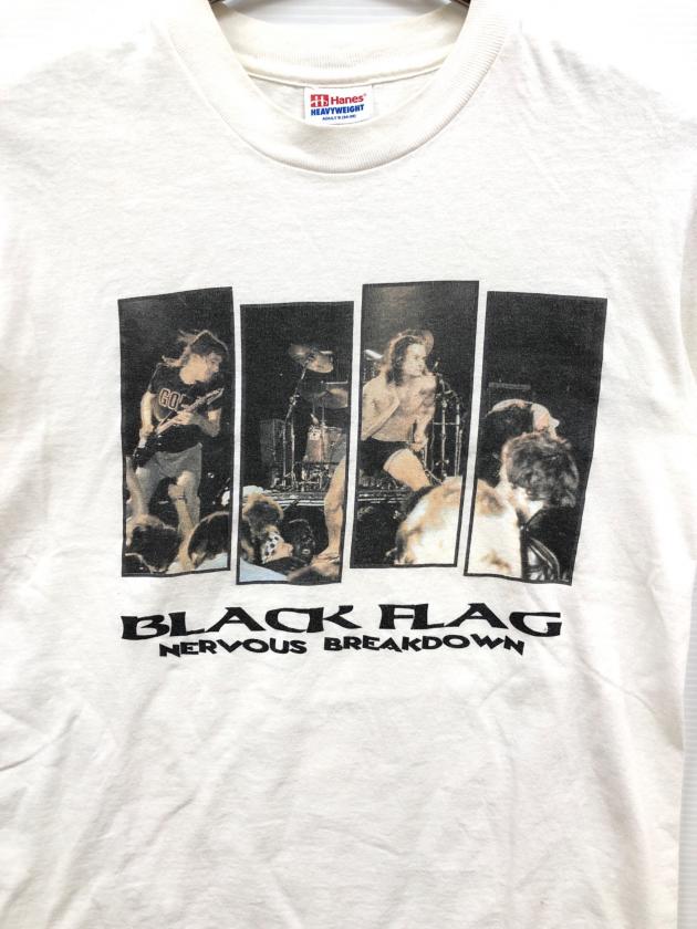 Hanesタグ BLACK FLAG Tシャツ ハードコアパンクバンド 中古・古着通販】Hanes (ヘインズ) BLACK FLAG プリントTシャツ