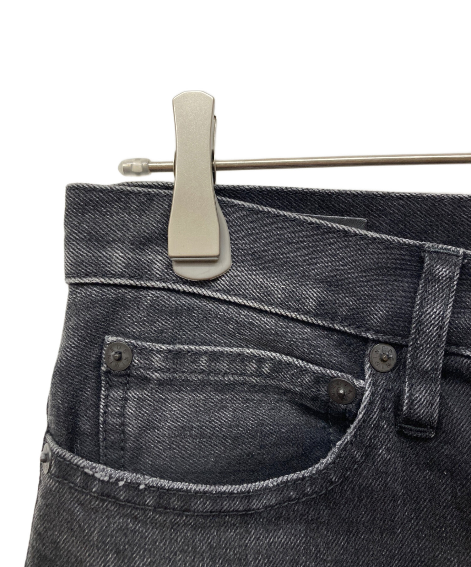 中古・古着通販】MINEDENIM (マインデニム) S.SLIM 5POCKET ブラック