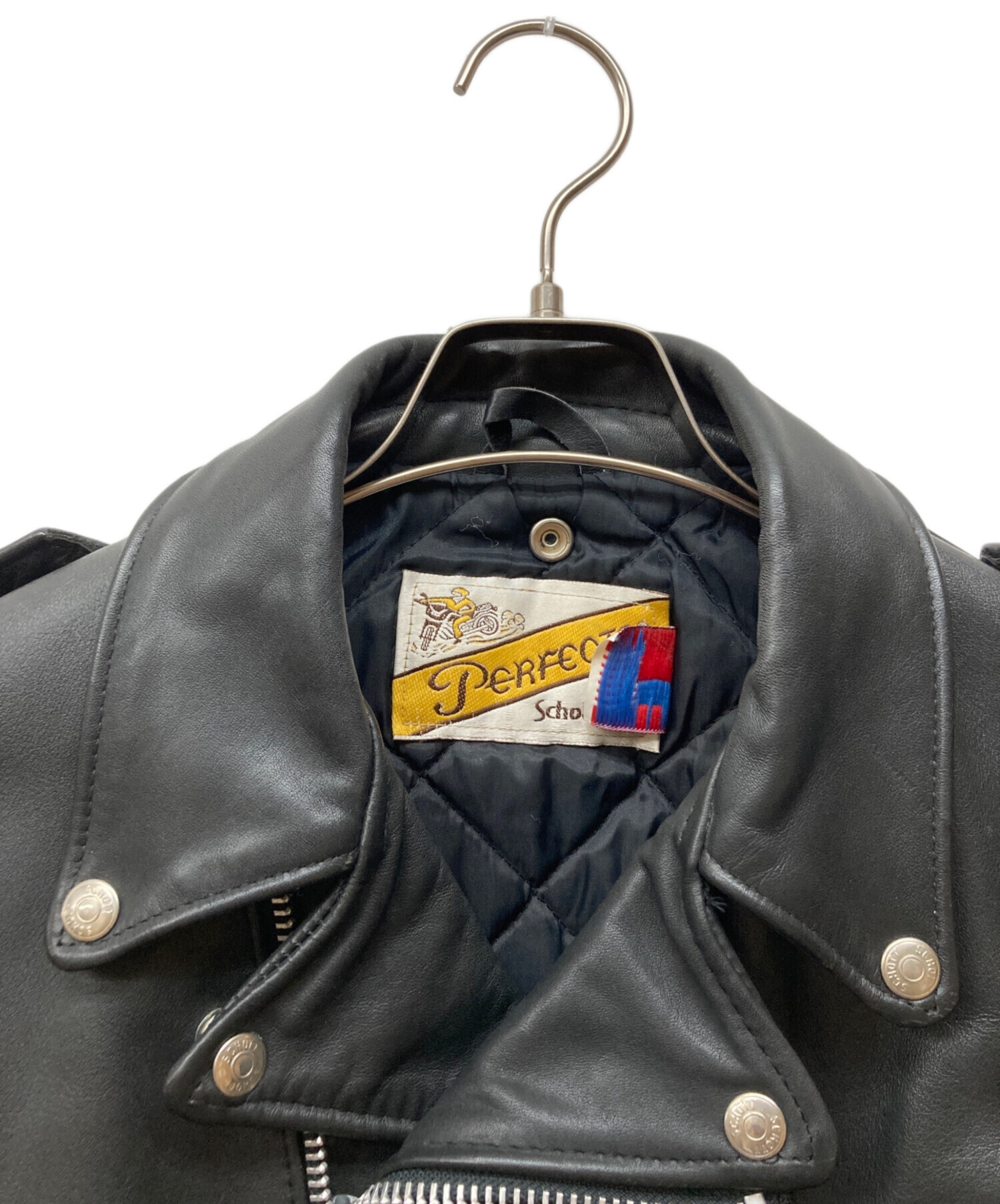 中古・古着通販】Schott (ショット) 618 ダブルライダースジャケット 中古・古着通販】Schott (ショット) 618 ダブルライダースジャケット