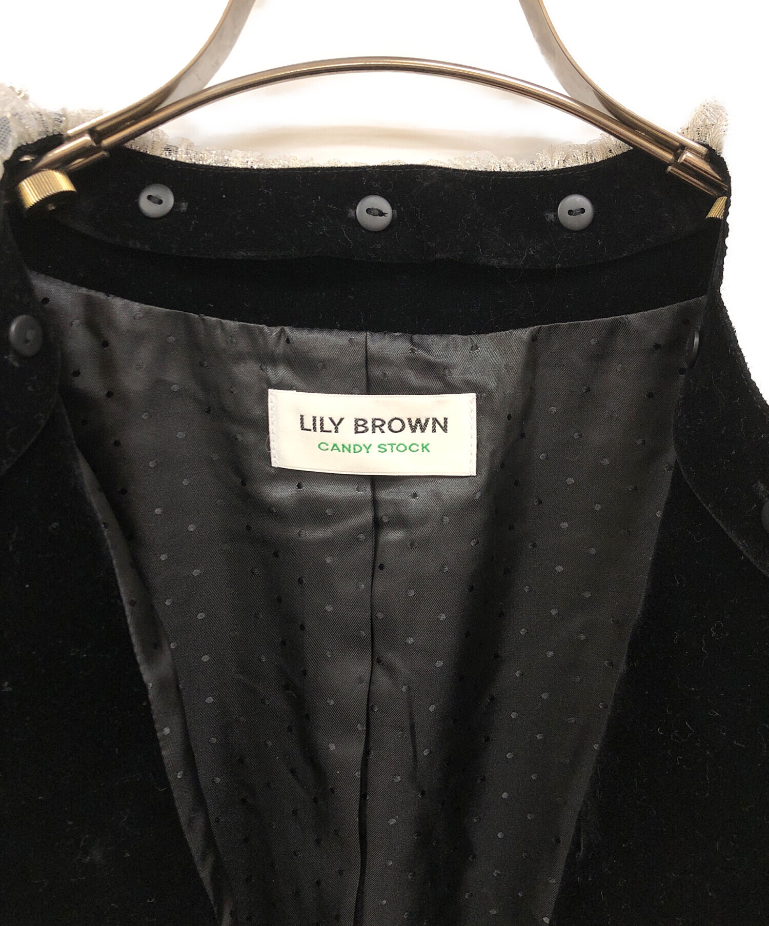 中古・古着通販】Lily Brown (リリーブラウン) スカラップビジュー
