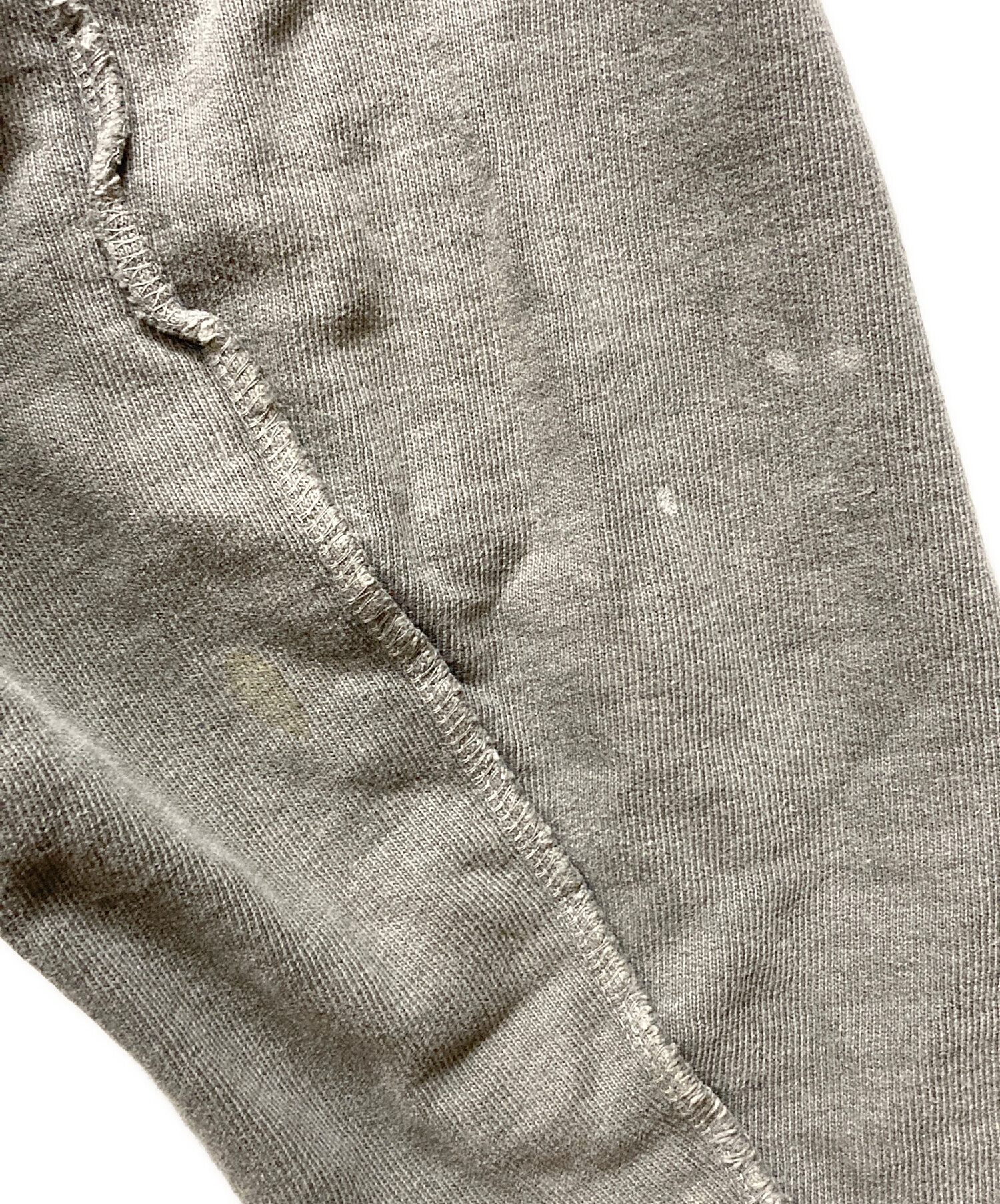 中古・古着通販】Jieda (ジエダ) DAMAGE ZIP OVER SWEAT CREW グレー 