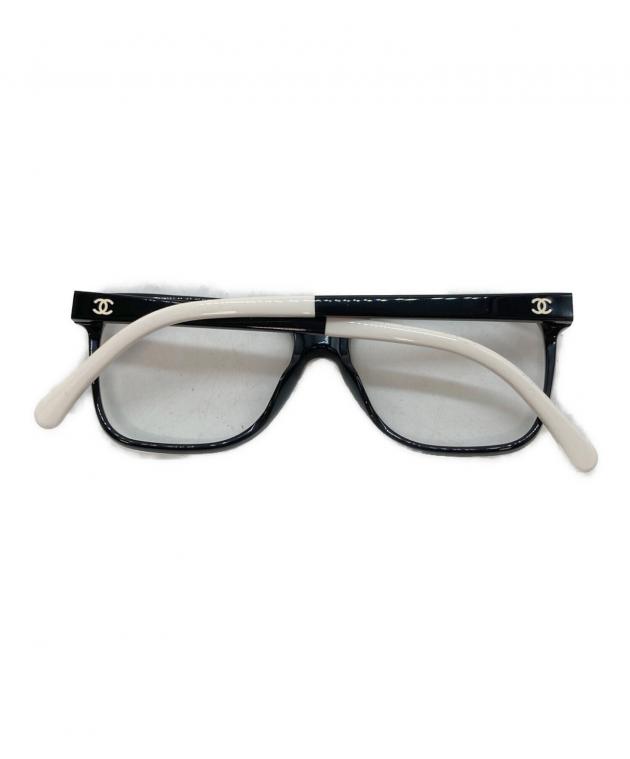 中古・古着通販】CHANEL (シャネル) バイカラーアイウェア ブラック