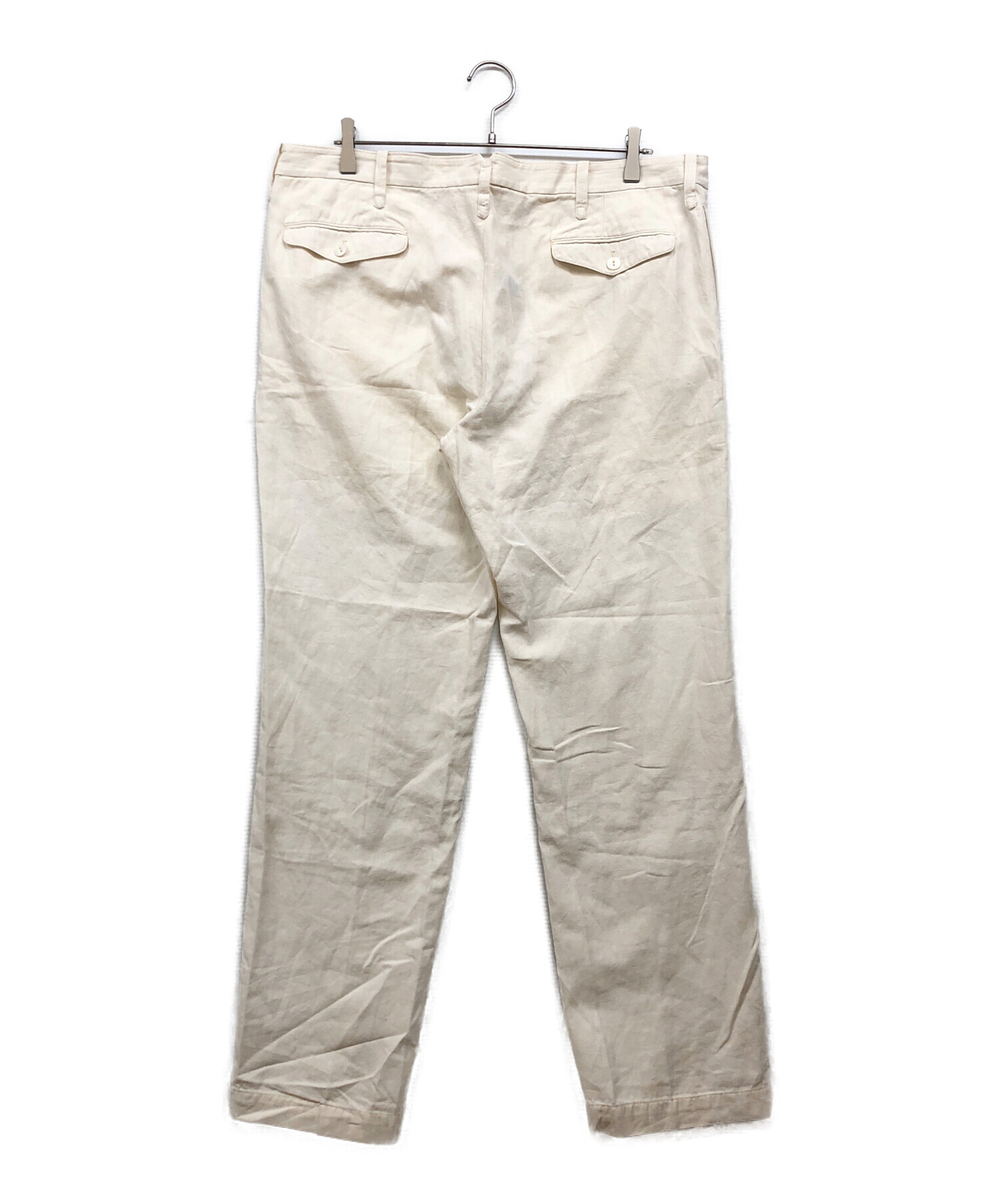 90s RALPH LAUREN ラルフローレン リネンパンツ ホワイト 中古・古着通販】POLO RALPH LAUREN (ポロ・ラルフローレン) リネン