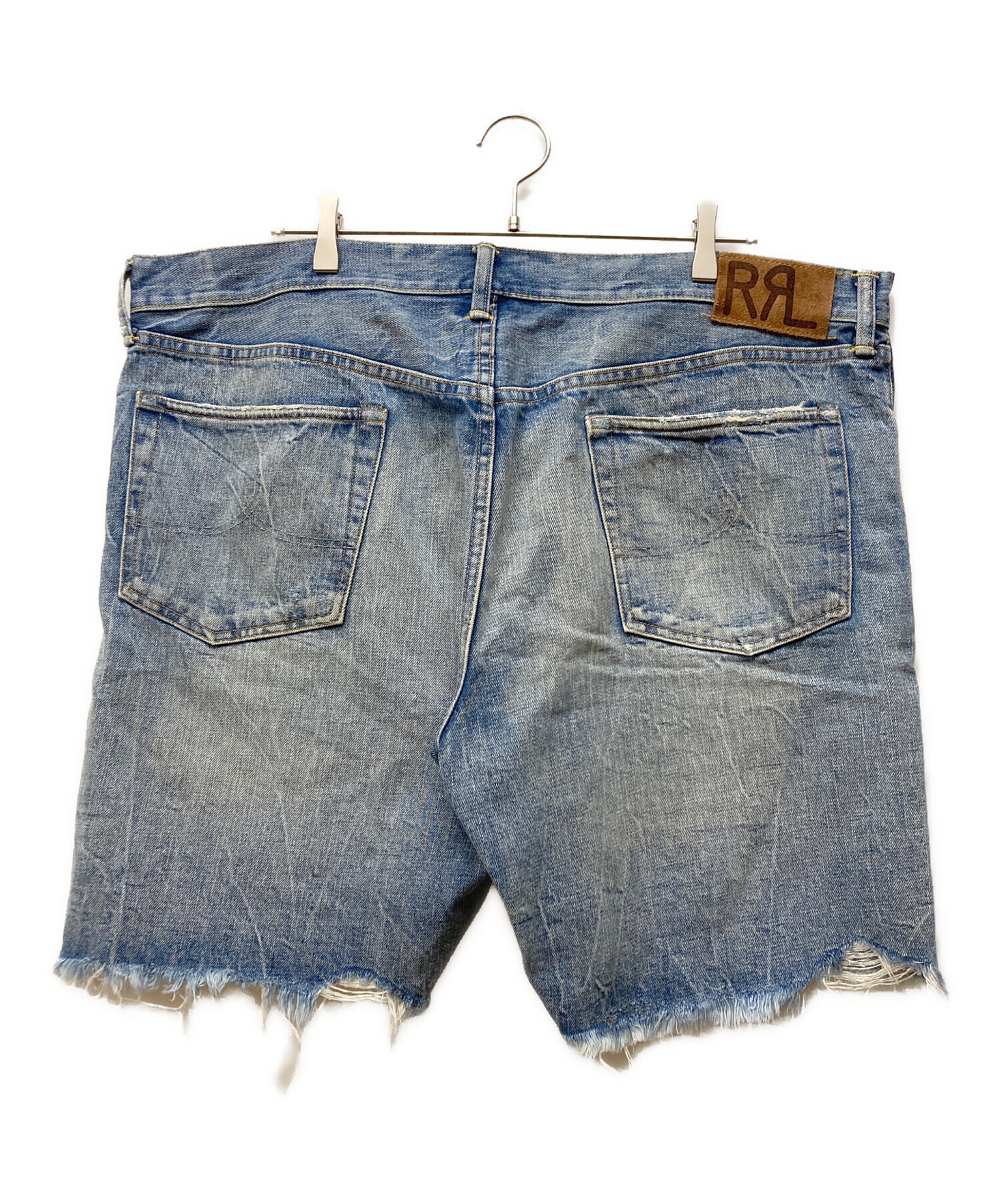中古・古着通販】RRL (ダブルアールエル) CUT OFF DENIM SHORTS ブルー
