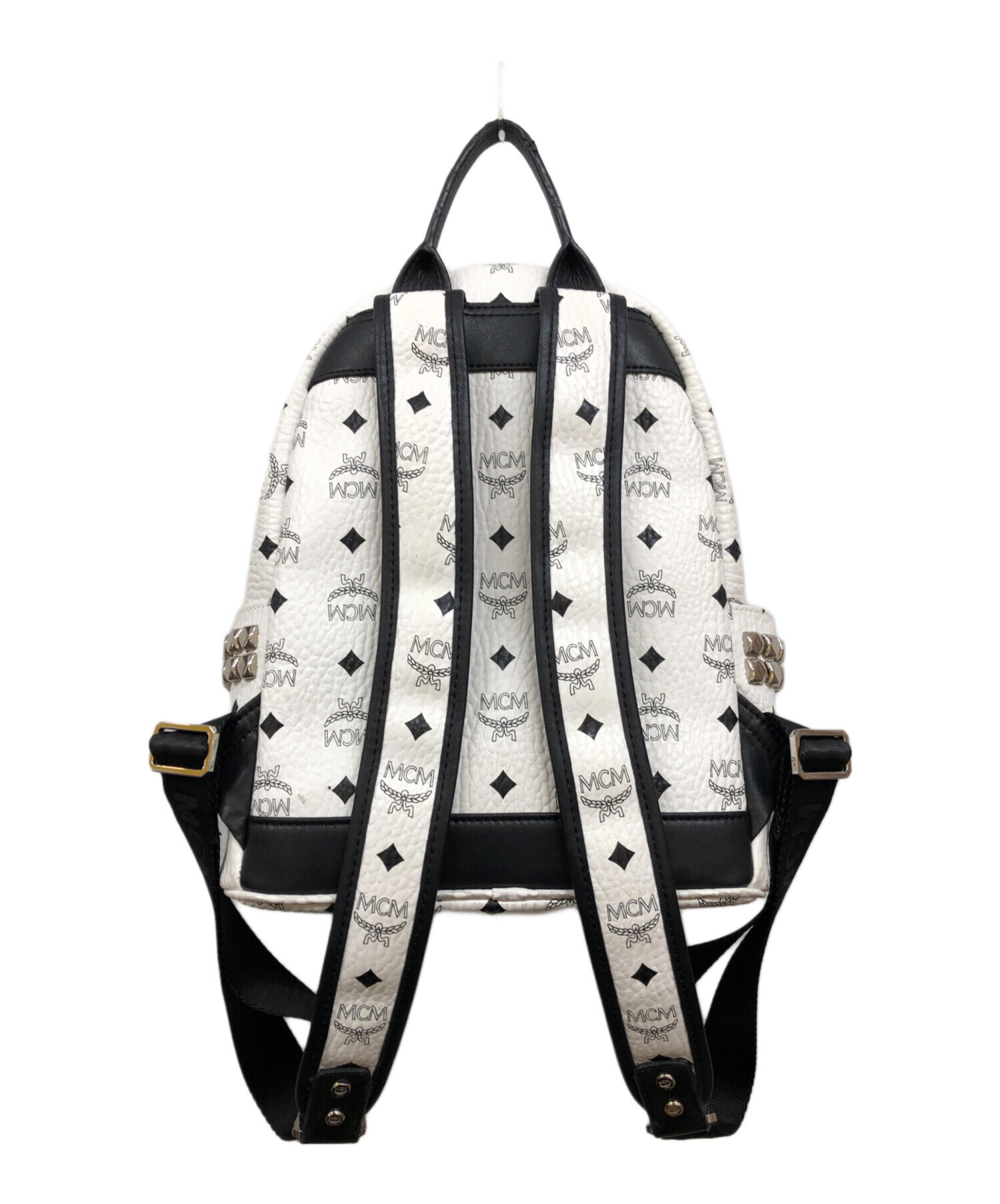 中古・古着通販】MCM (エムシーエム) スタッズリュック ホワイト