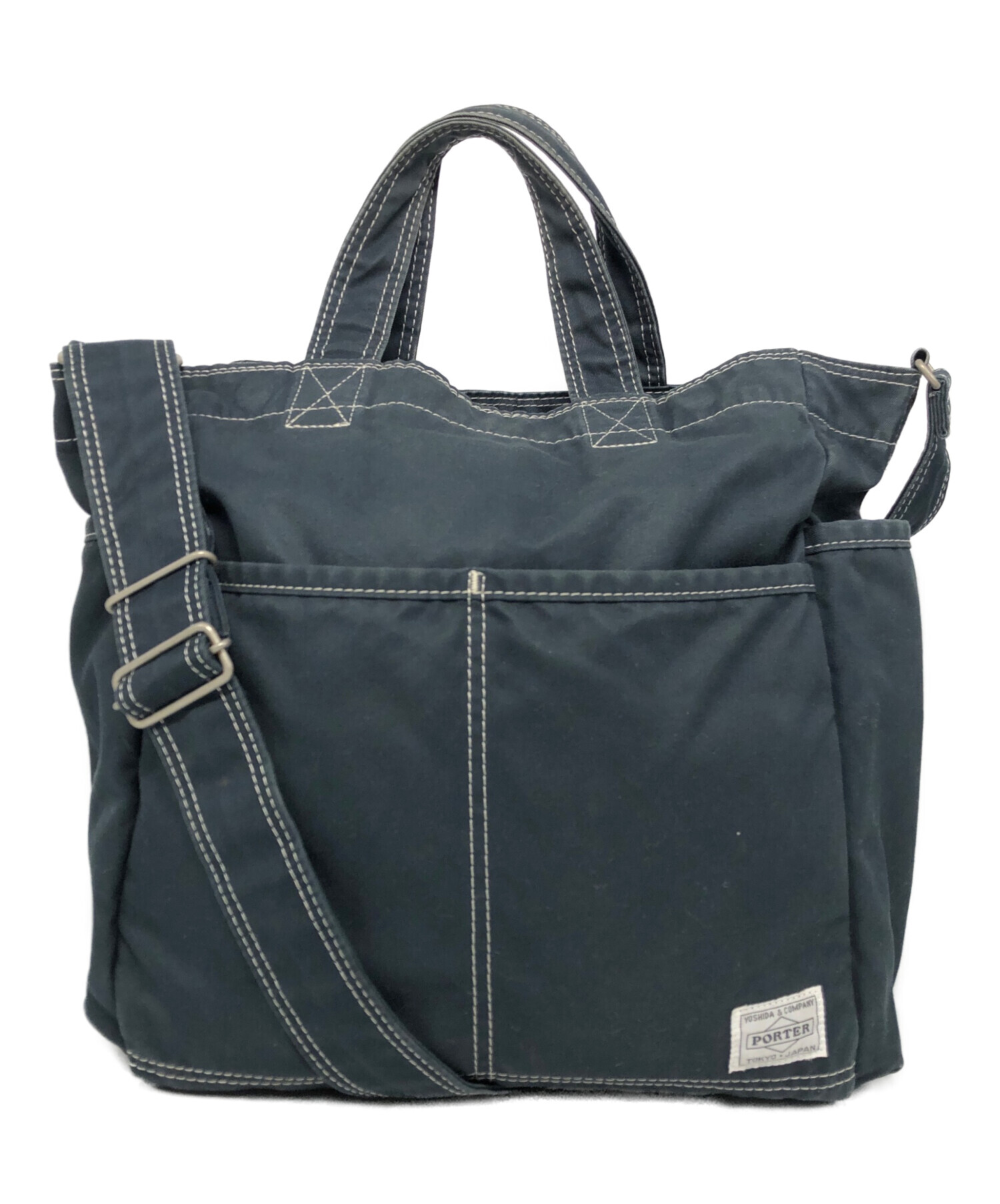 中古・古着通販】PORTER (ポーター) FAVOR SHOULDER TOTE BAG ネイビー