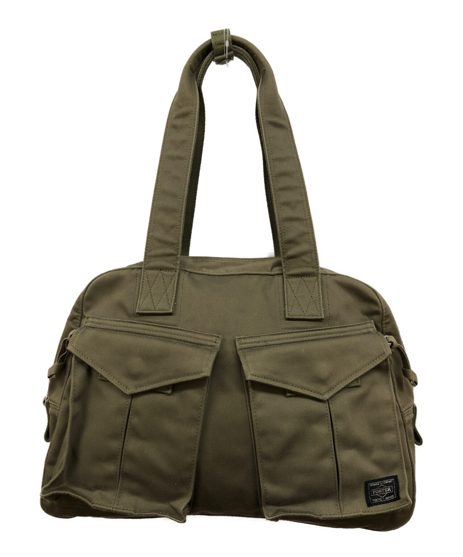 中古・古着通販】PORTER (ポーター) LOVE&PEACE BOSTON BAG カーキ