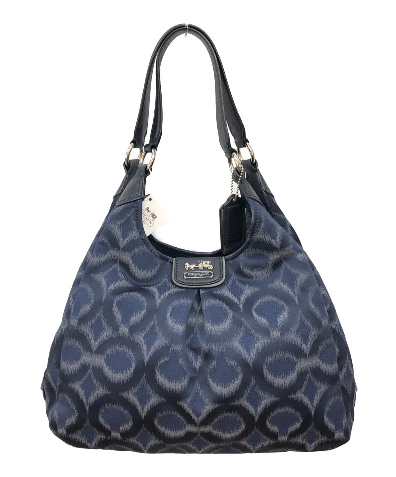 中古・古着通販】COACH (コーチ) マディソン ハンドバッグ ネイビー 