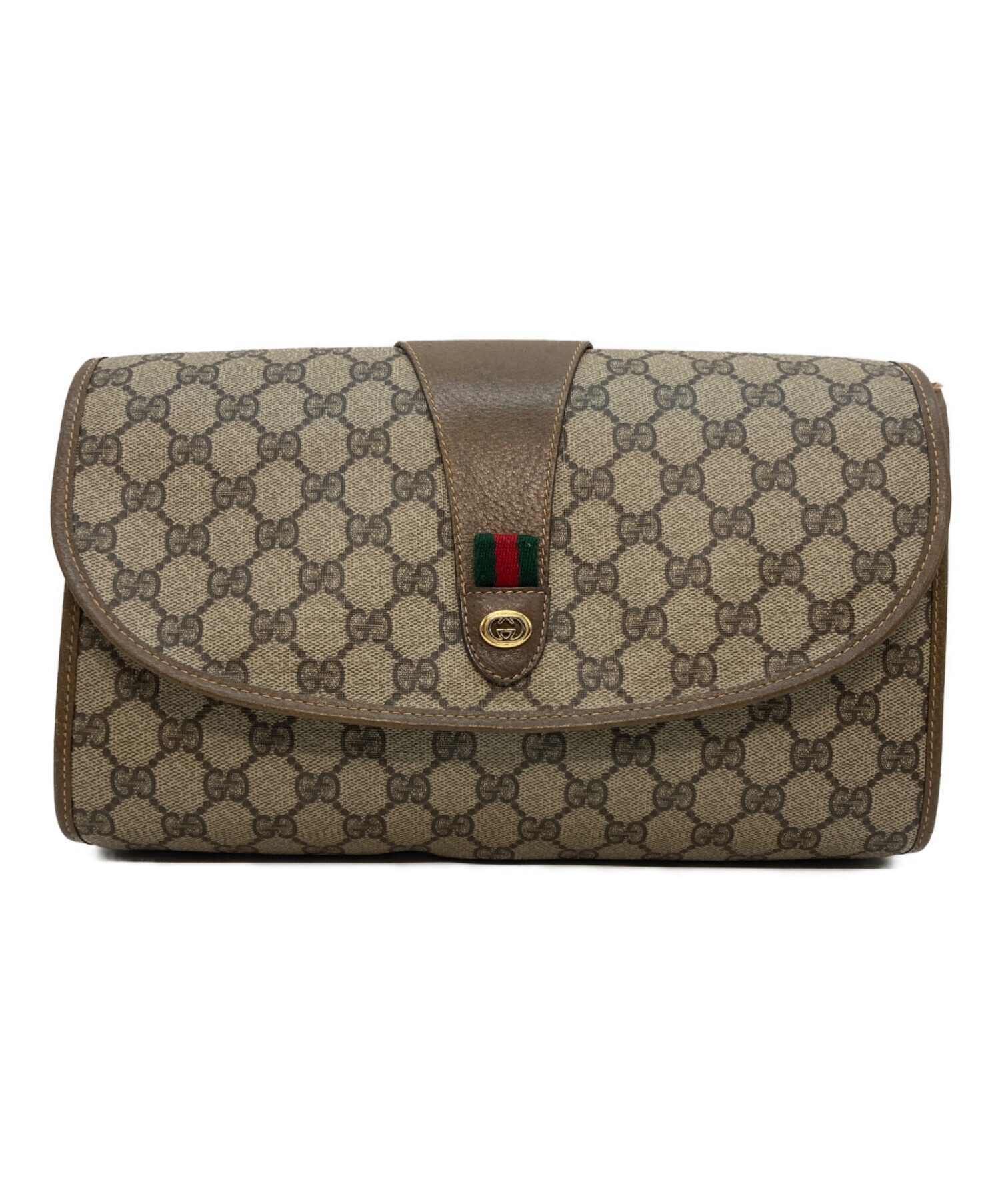 中古・古着通販】GUCCI (グッチ) クラッチバッグ ベージュ｜ブランド