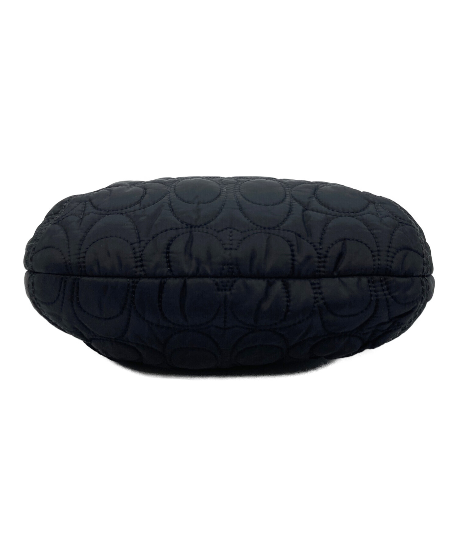 美品　COACH コーチ　ショルダーバッグ　ナイロン　BLK　F71533 中古・古着通販】COACH (コーチ) シグネチャーナイロン ショルダー