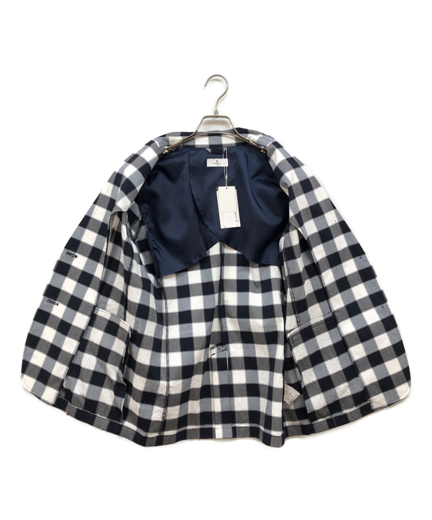 Munsingwear ネイビー ジャケット M 中古・古着通販】MUNSING WEAR (マンシングウェア) チェック柄