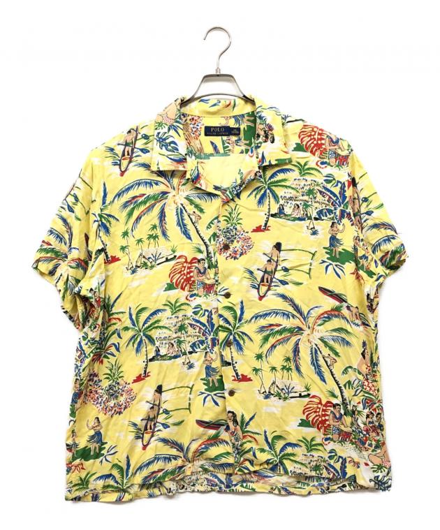 ラルフローレン 開襟シャツ オープンカラー イエロー 黄色 POLO シャツ 中古・古着通販】POLO RALPH LAUREN (ポロ・ラルフローレン) オープン