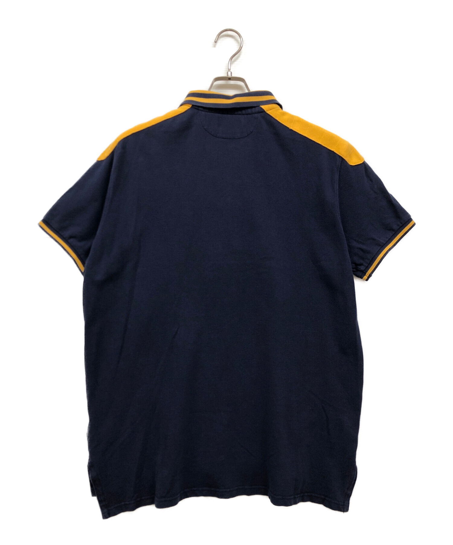 【新品未使用】【XL タグ付き】ポロラルフローレン　polo ralph lauren 半袖ポロシャツ　紺/黄色 中古・古着通販】POLO RALPH LAUREN (ポロ・ラルフローレン) CUSTOM