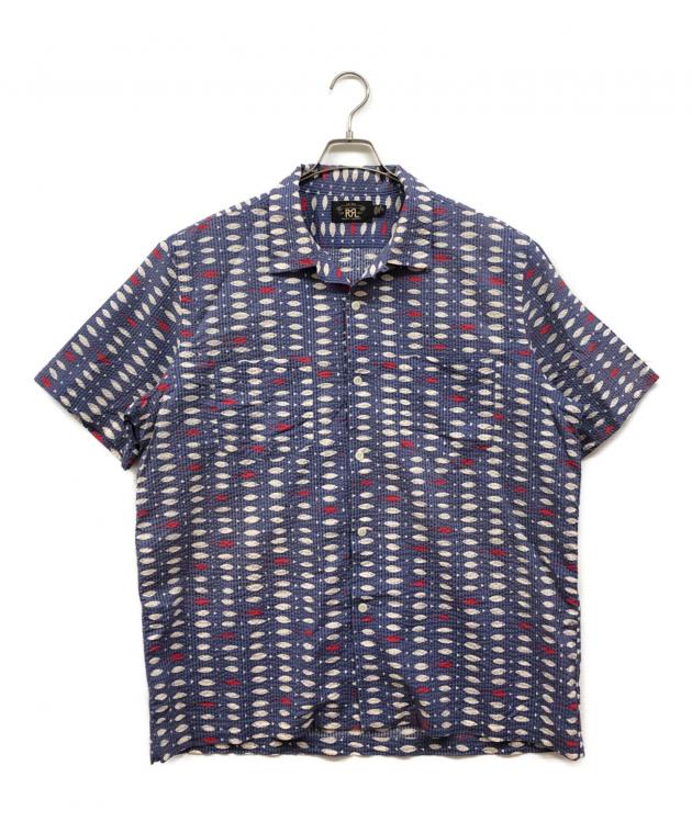 中古・古着通販】RRL (ダブルアールエル) 魚柄 シアサッカー オープン