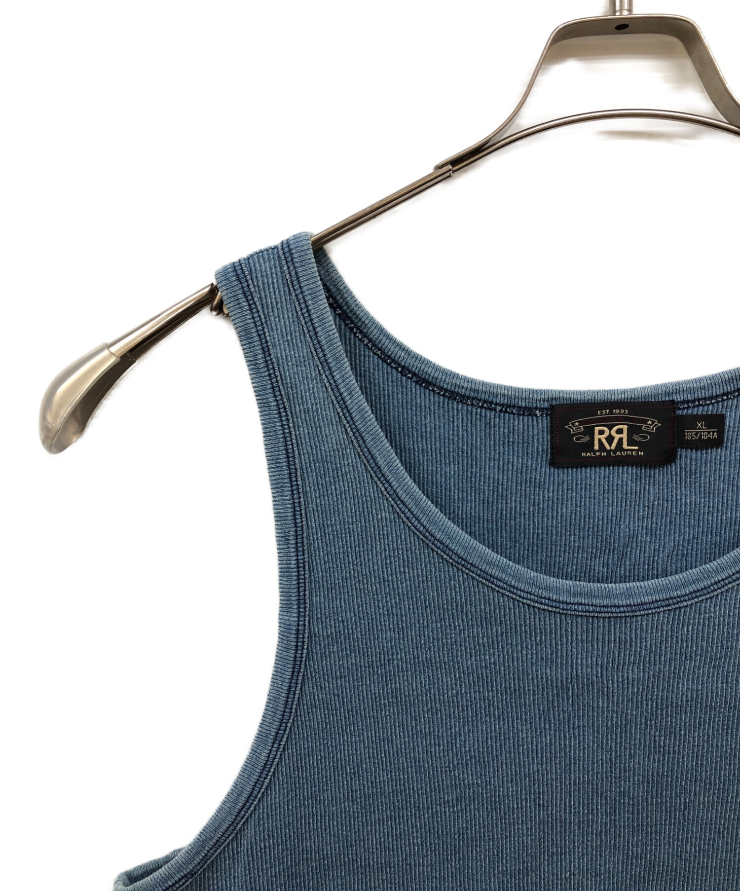 中古・古着通販】RRL (ダブルアールエル) インディゴ染めタンクトップ
