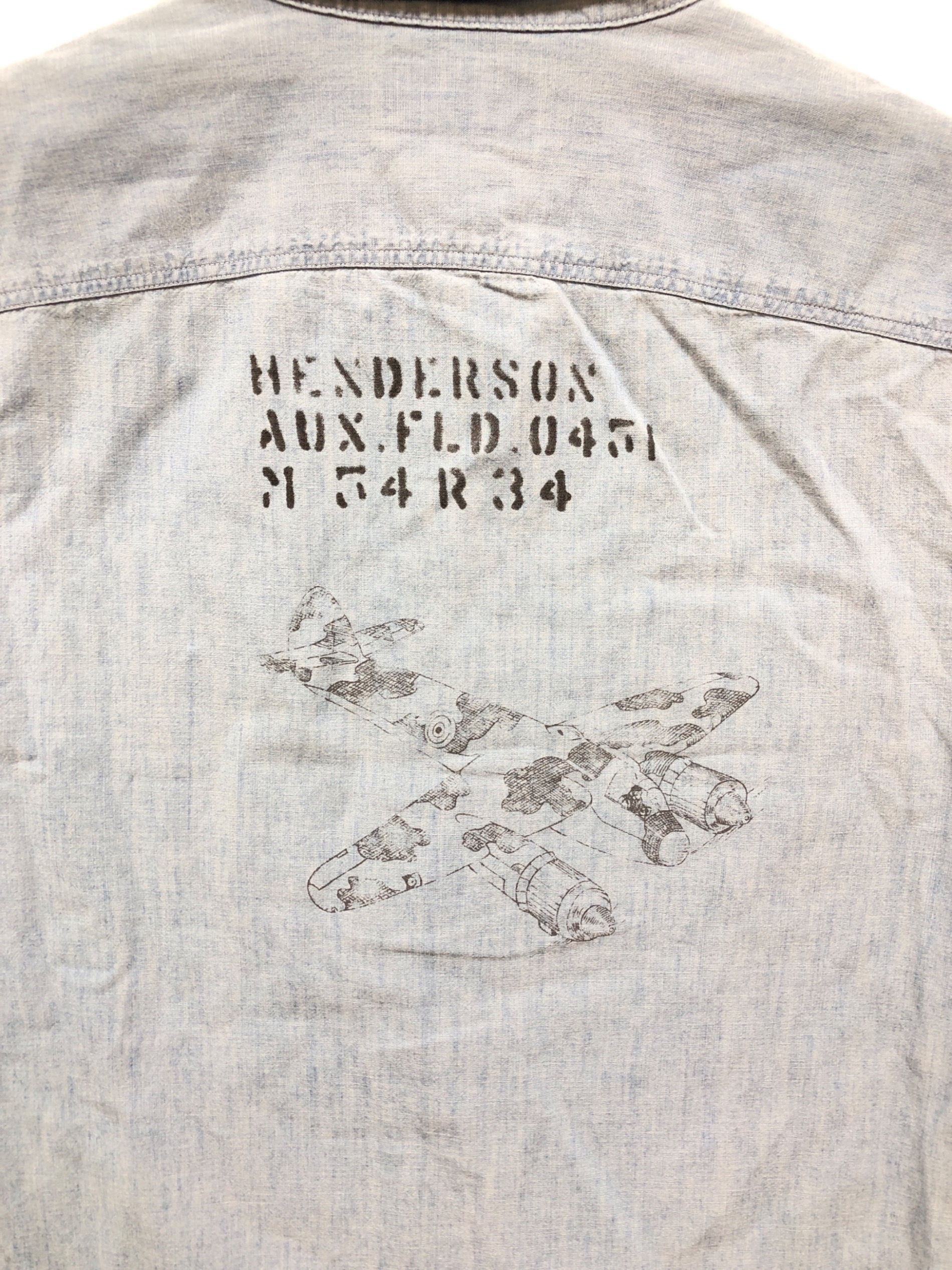 中古・古着通販】RRL (ダブルアールエル) SHORT SLEEVE CHAMBRAY SHIRT 