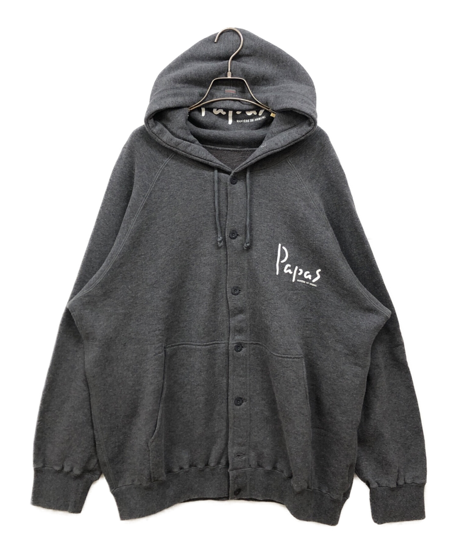 中古・古着通販】PAPAS (パパス) スウェットフーテッドジャケット